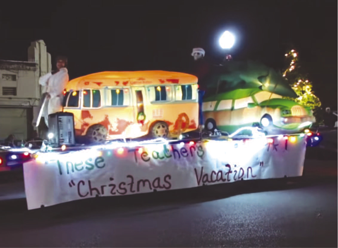 Rison High School Teachers "Christmas Vacation"-Themed Float