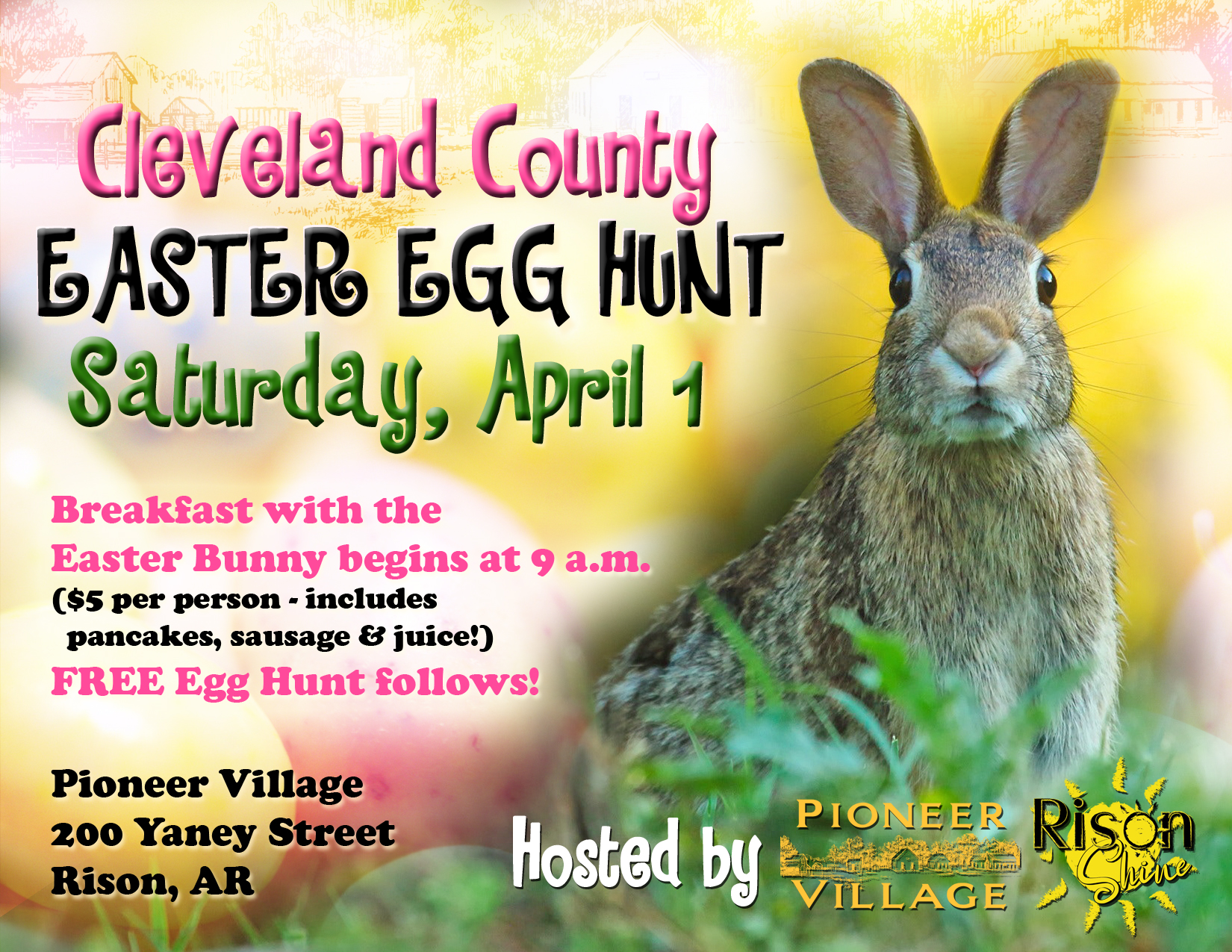 Egg Hunt & Breakfast at the Pioneer Village
