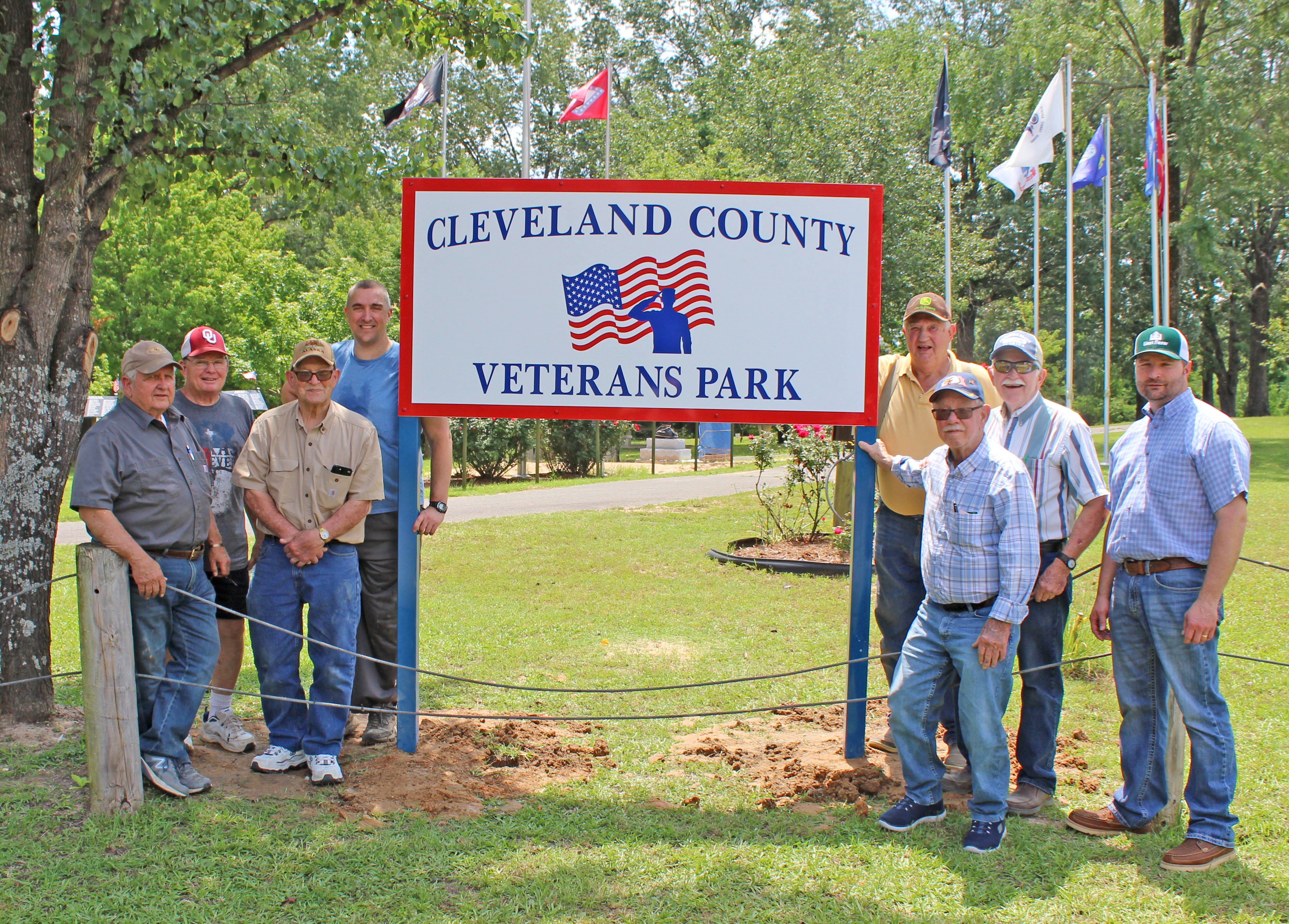 New Sign for Veterans Park