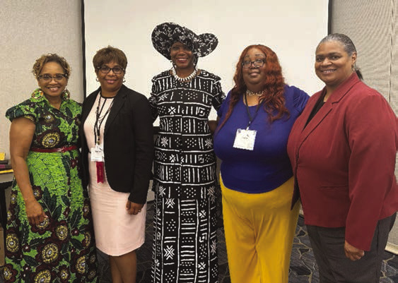 Pictured are Dr. Nina Lyon-Bennett, Dr. Karleah Harris, Dr. Doze Y. Butler, Ms. Rachel M. Will, and Dr. Brenda Martin.