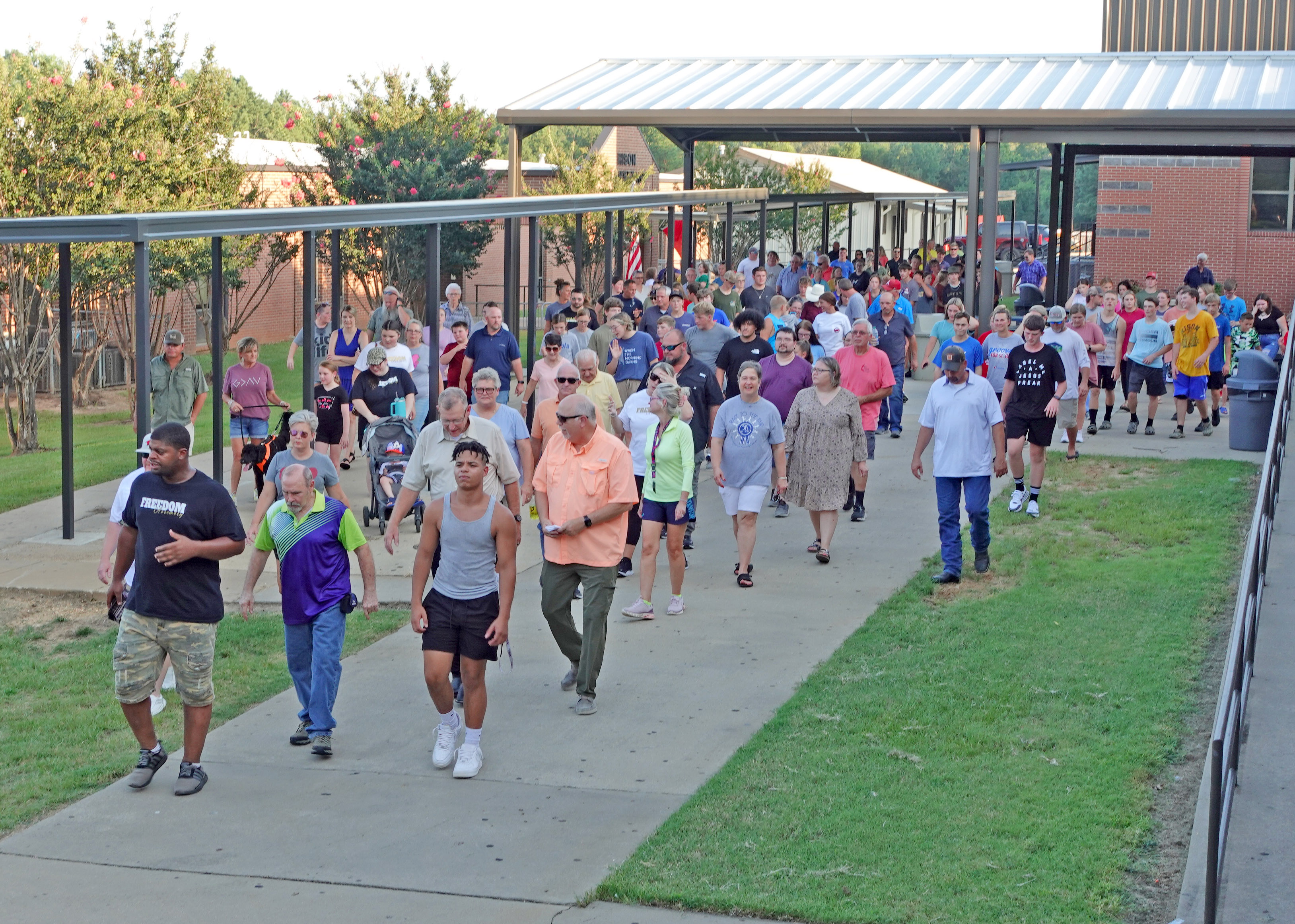 Big Turnout for Rison School Prayer Walk