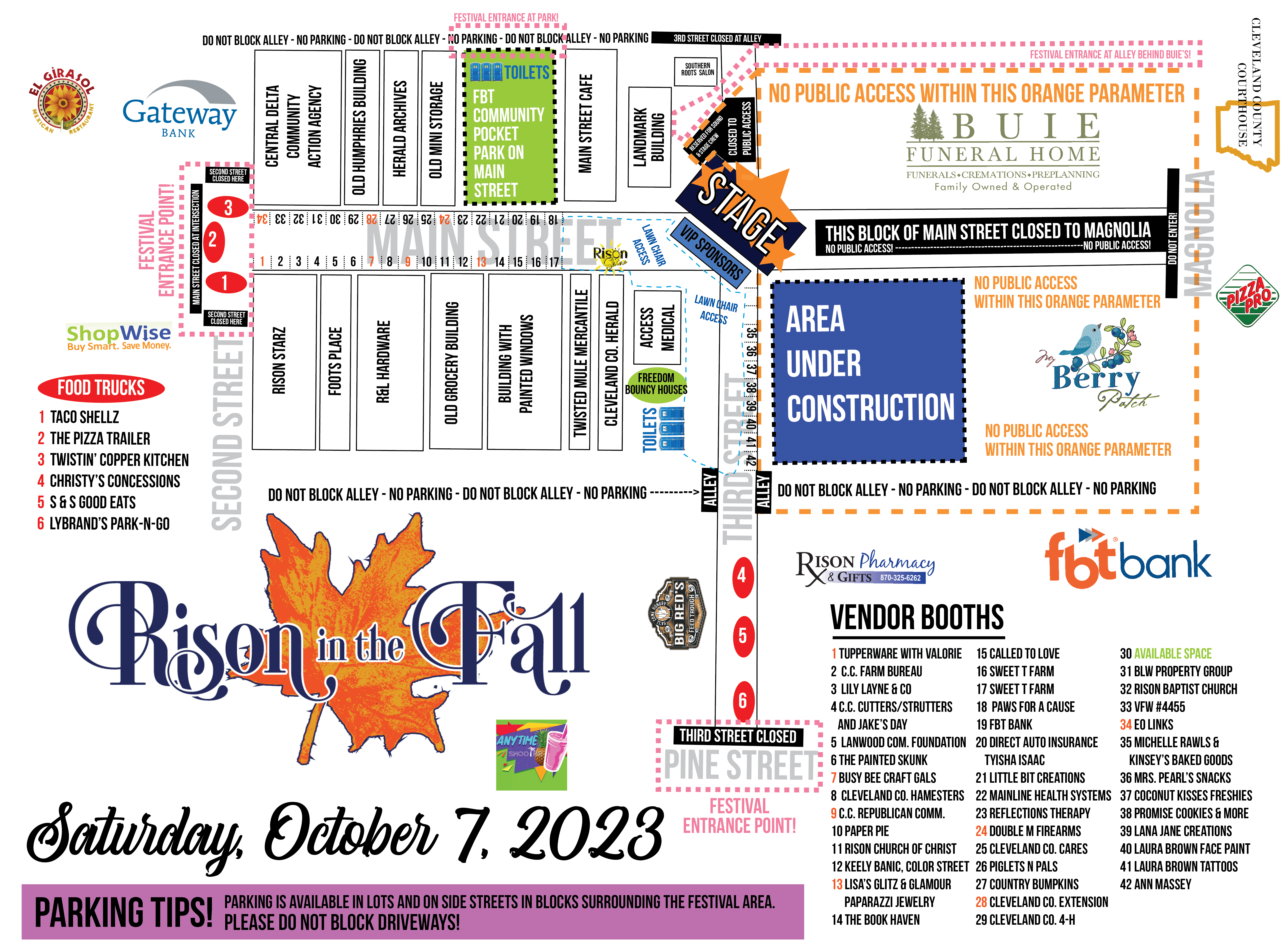 2023 Festival Map