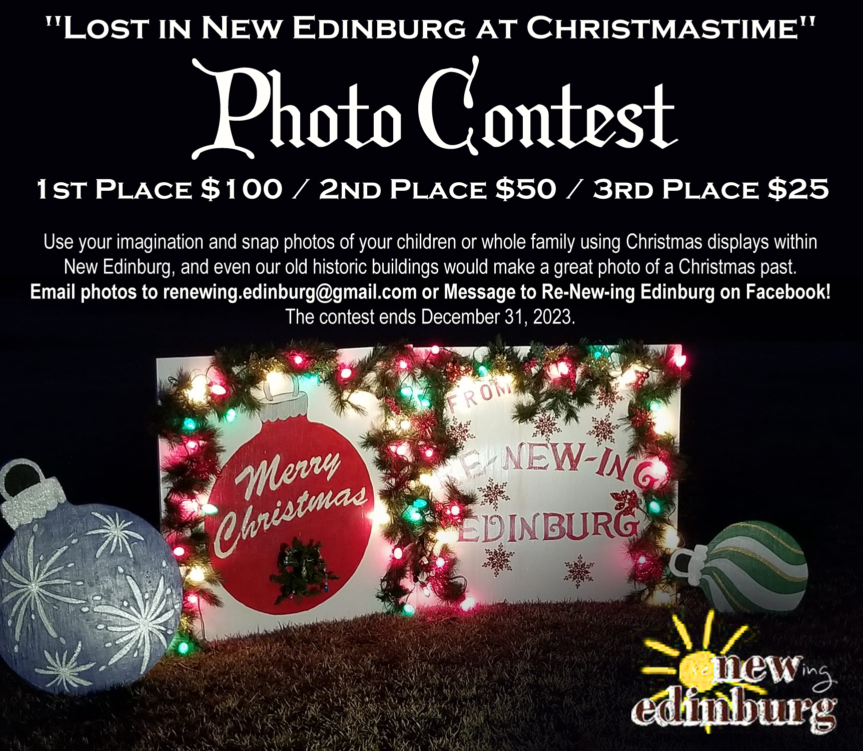 "Lost in New Edinburg" Christmas Photo Contest