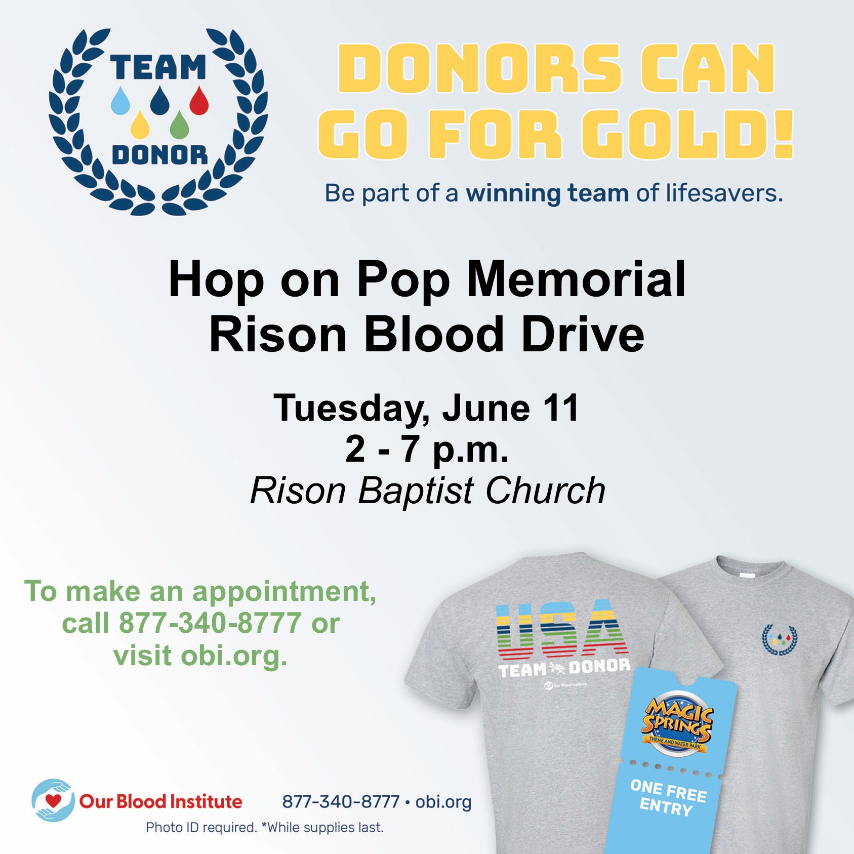 Hop on Pop Blood Drive