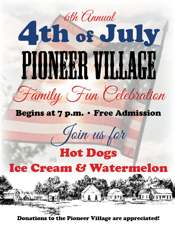 Pioneer Village Fourth of July Celebration Next Thursday in Rison