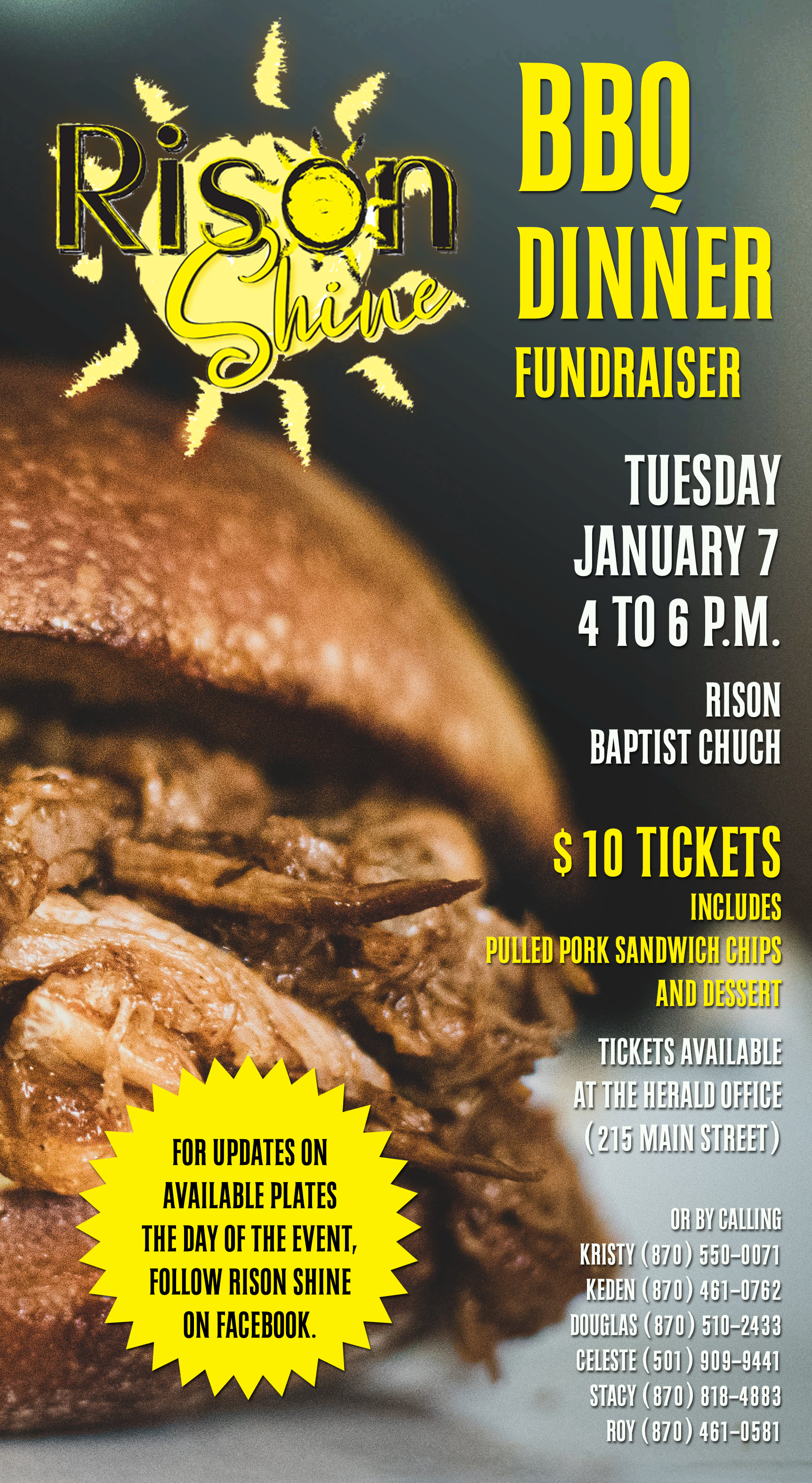 Rison Shine BBQ Dinner