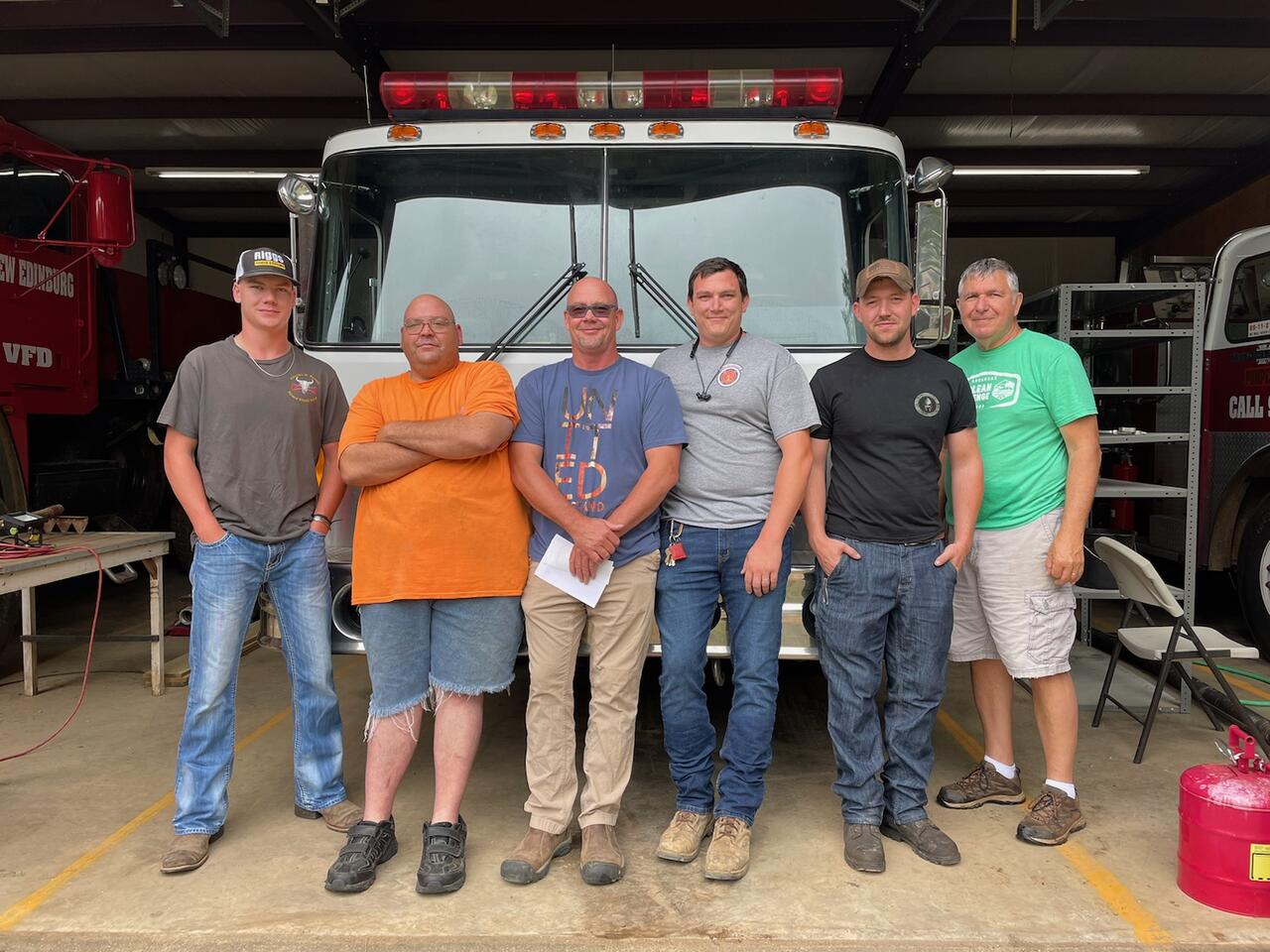 Photo courtesy of the New Edinburg Volunteer Fire Department