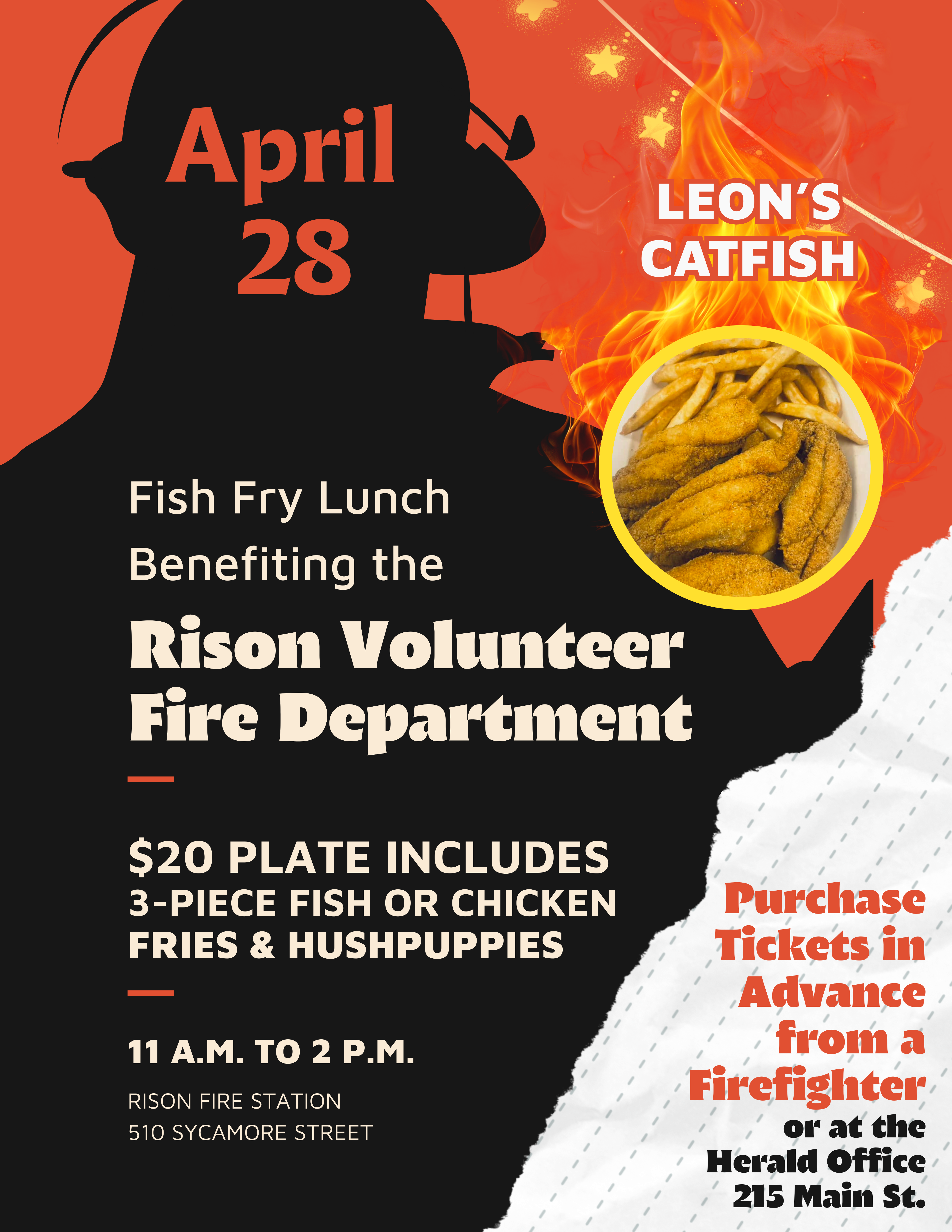 Rison Fire Dept. Fish Fundraiser Set for April 28