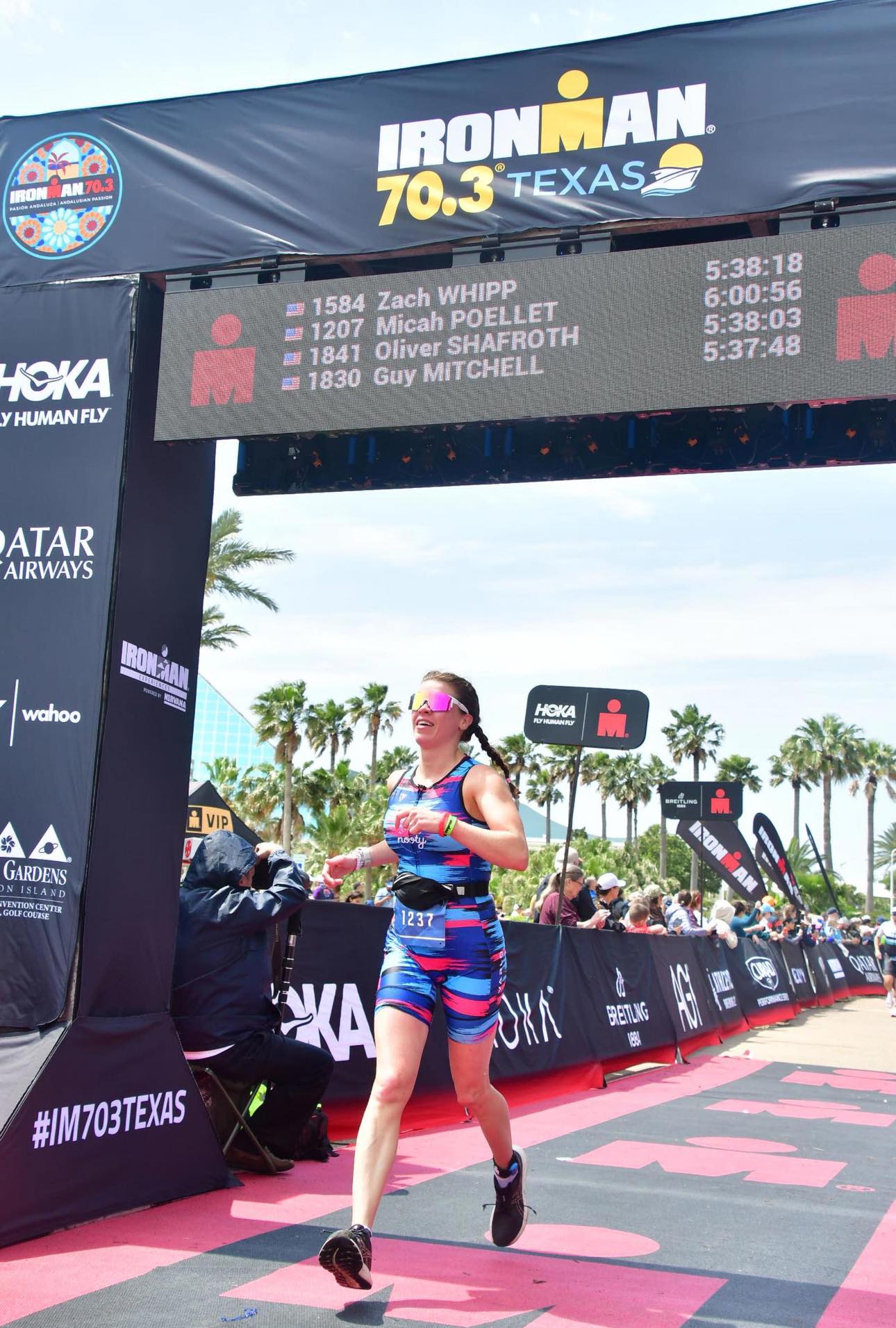 Crossing the Finish Line (Photos Courtesy Lauren Threlkeld)