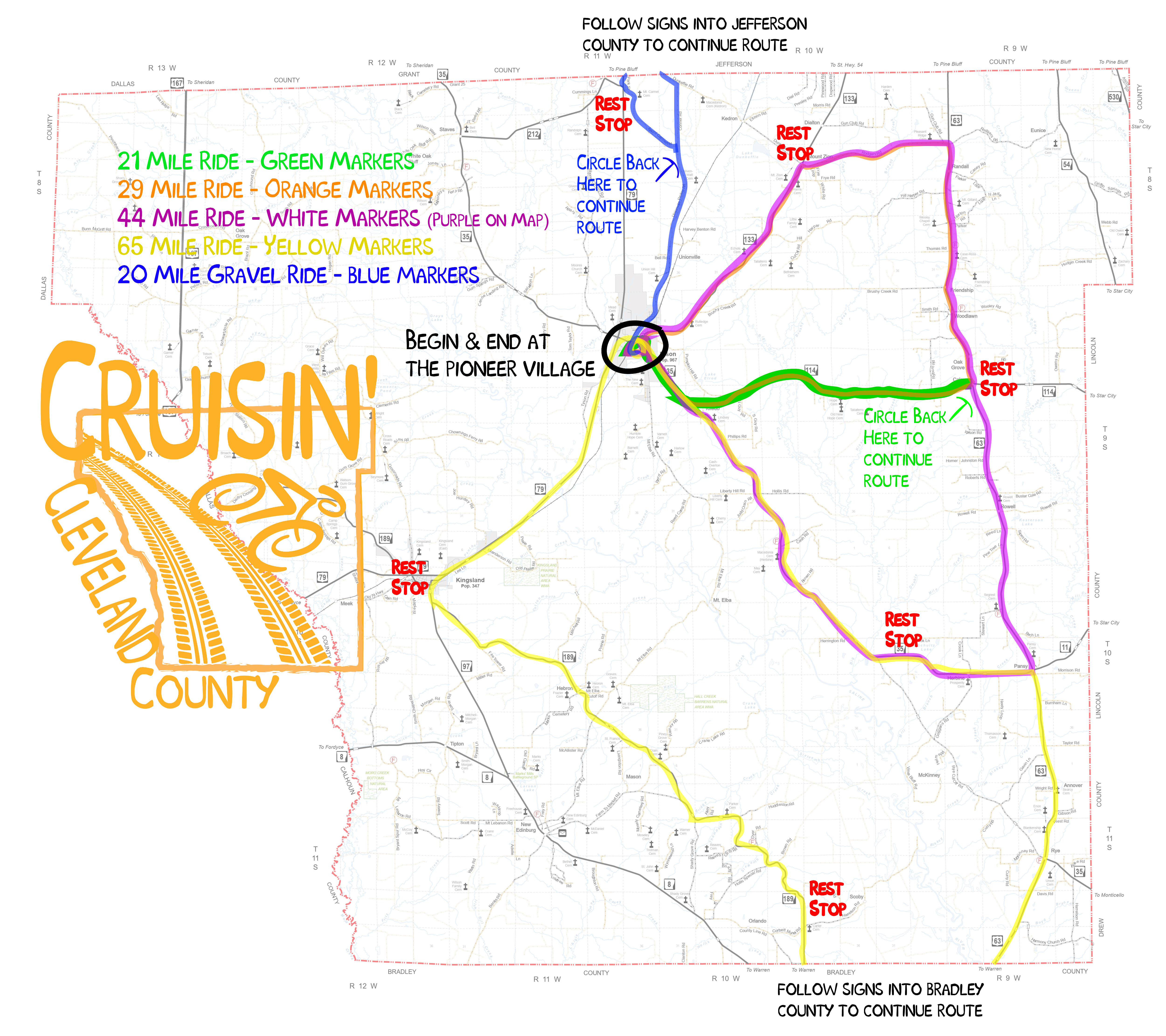 Cruisin' Cleveland County Bike Ride Set For This Saturday