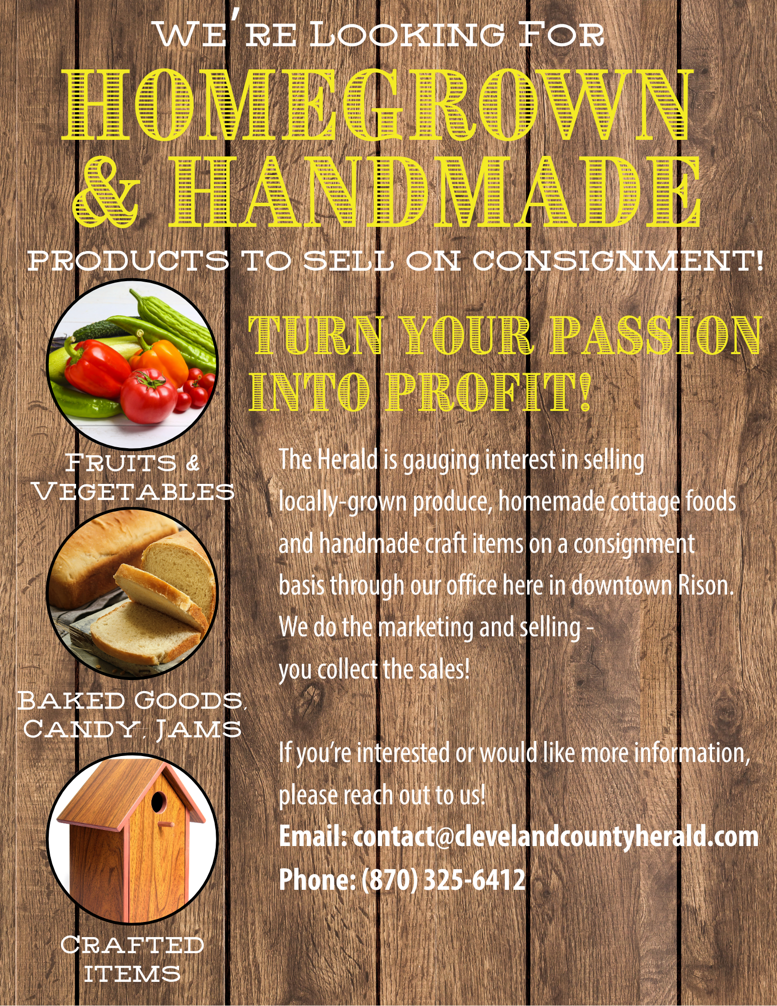 Herald Testing Interest In Selling Local Produce, Foods Through Farm Stop