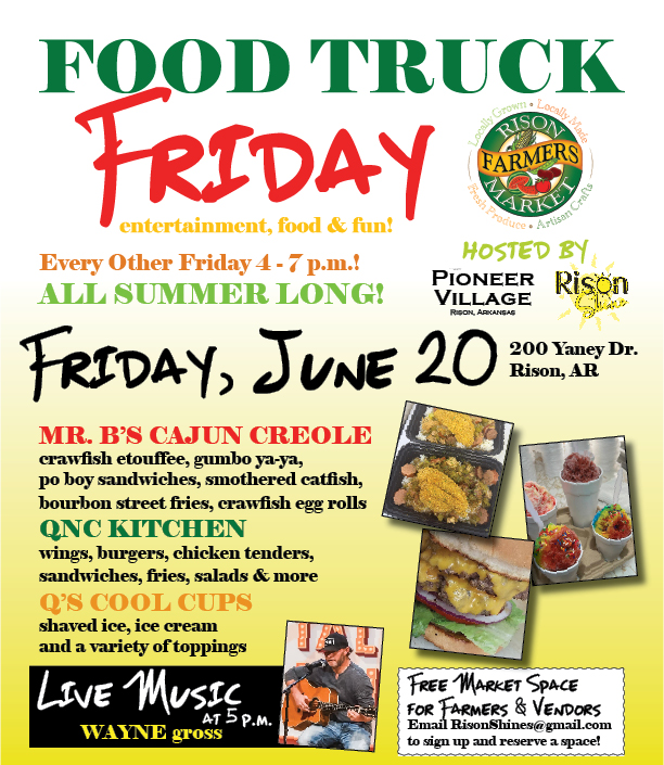Food Truck Friday, Farmers Market Set for This Friday