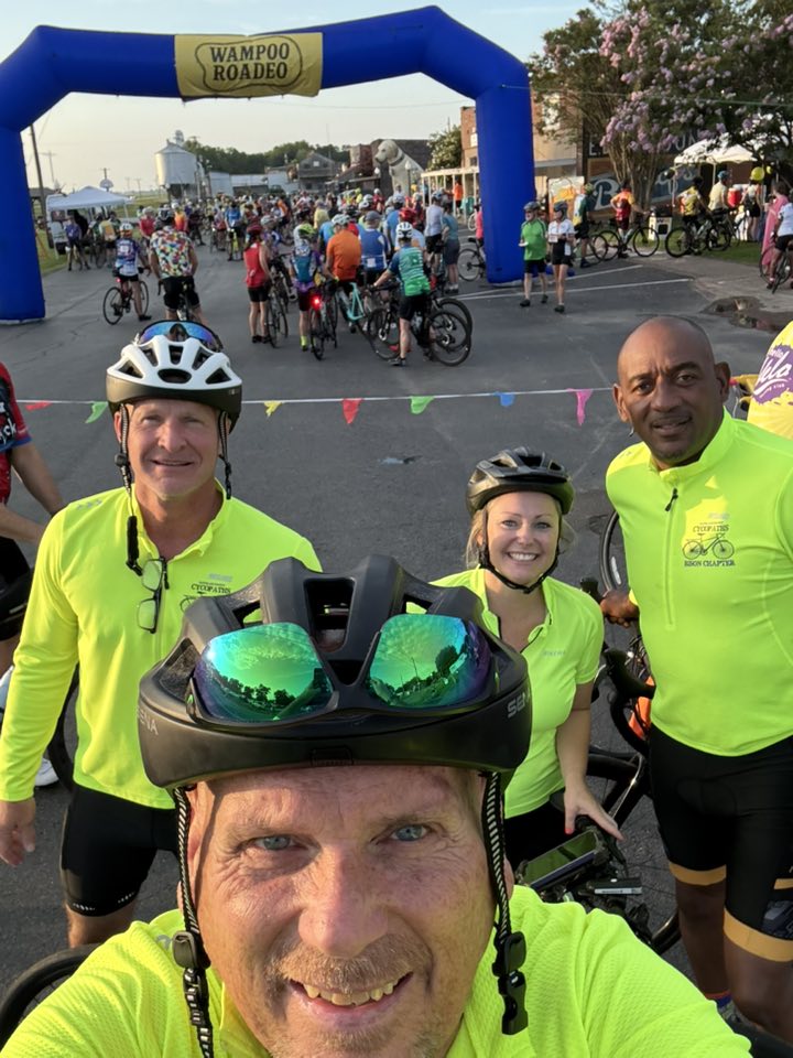 Cleveland County Cyclopaths: Bruce Grubb, Les Walz, Alicia Woody and Travis Bell