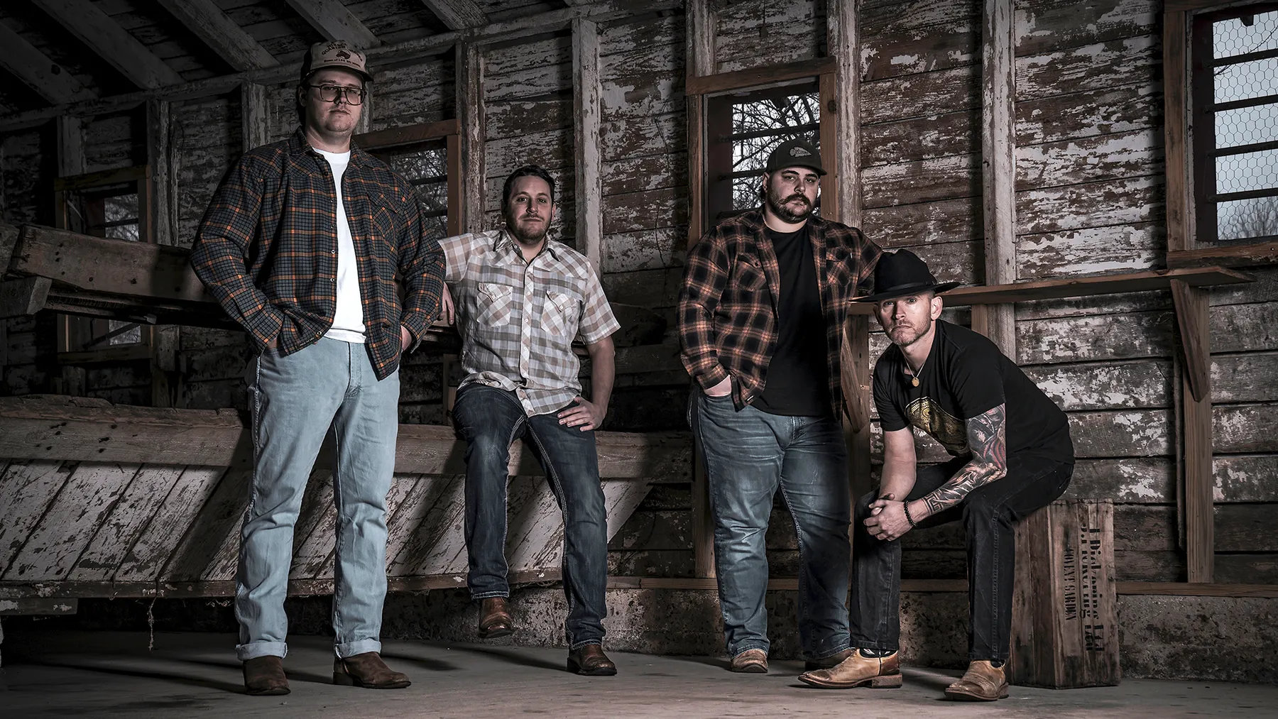 MIDNIGHT SOUTH ON MUSIC & BBQ - Arkansas-based country band Midnight South will perform at the Rison BBQ Cook-Off Saturday, Sept. 6. Pictured are members J.L. Jones, Matt Sammons, Billy Lowe and Darin Davis. Jones and Sammons joined a call for the latest episode of the Free Range Conversations podcast to talk about the event, their history, and barbecue favorites. (Photo Courtesy of Midnight South)