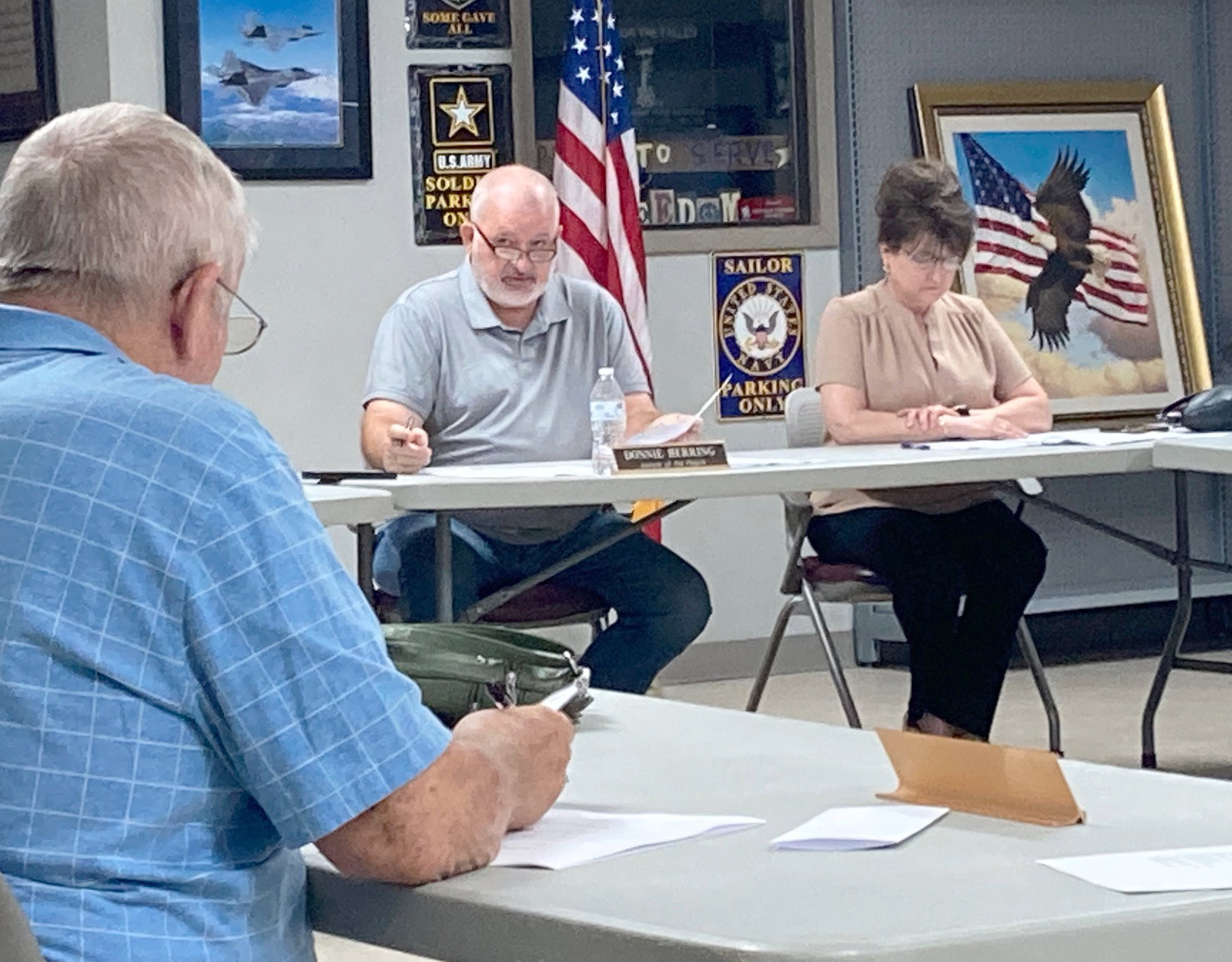Justice Donnie Herring Presides Over Meeting