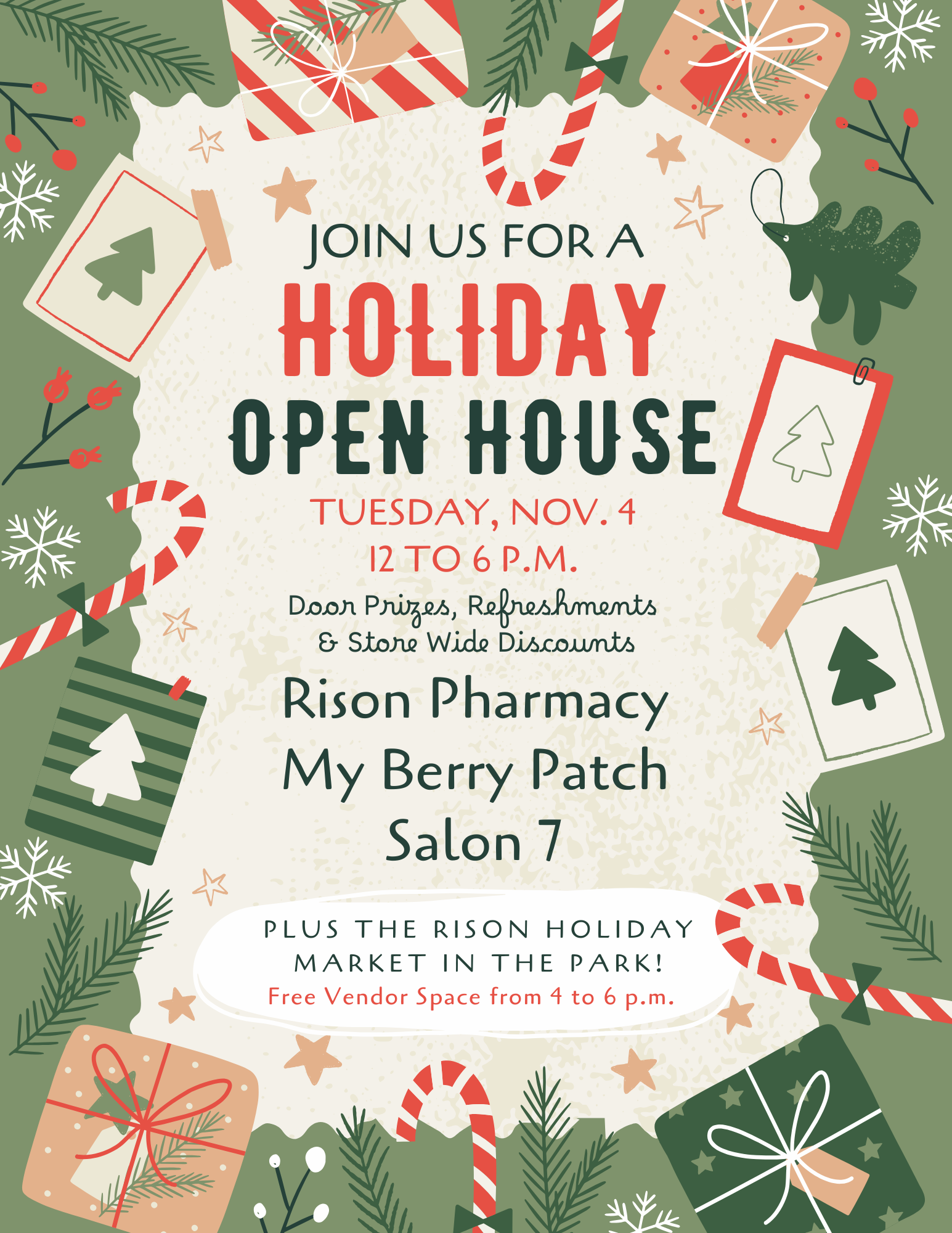 Holiday Open House - Tuesday, Nov. 4