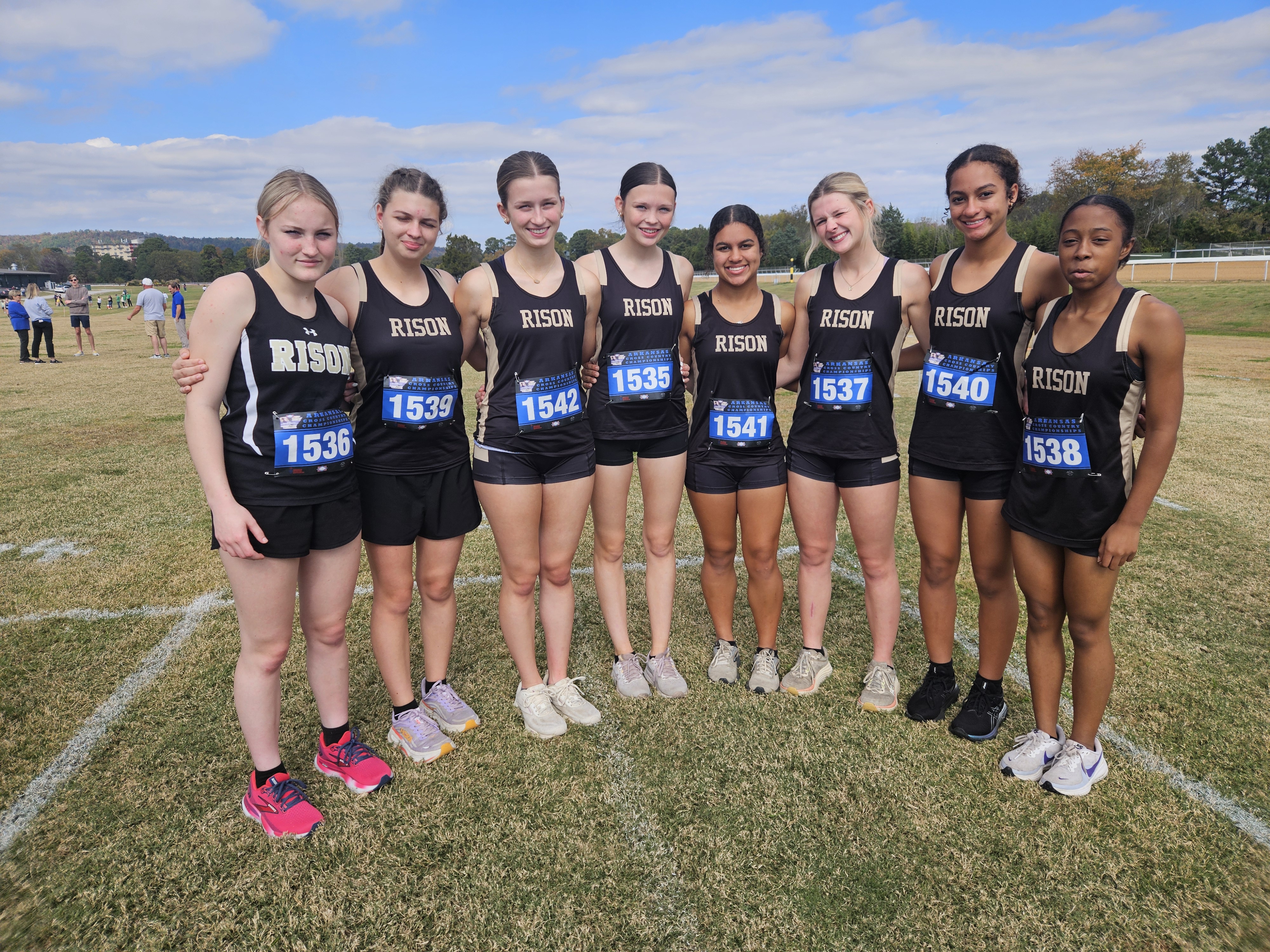 Pictured left to right: Bella Butler, Taylor Murdock, Haven Simpson, Allie Bennett, Rhagen Price, Riley Hyatt, Jazlyn Price, Kayla Jackson. 
