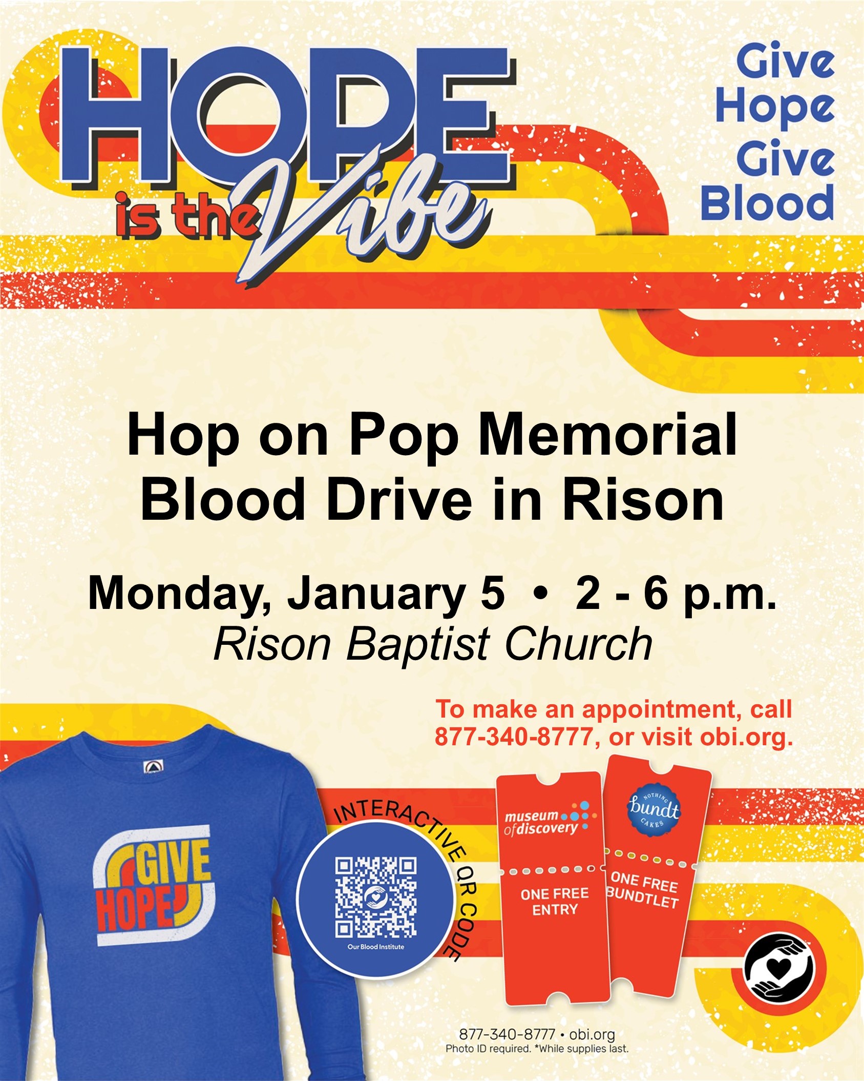 Hop on Pop Blood Drive