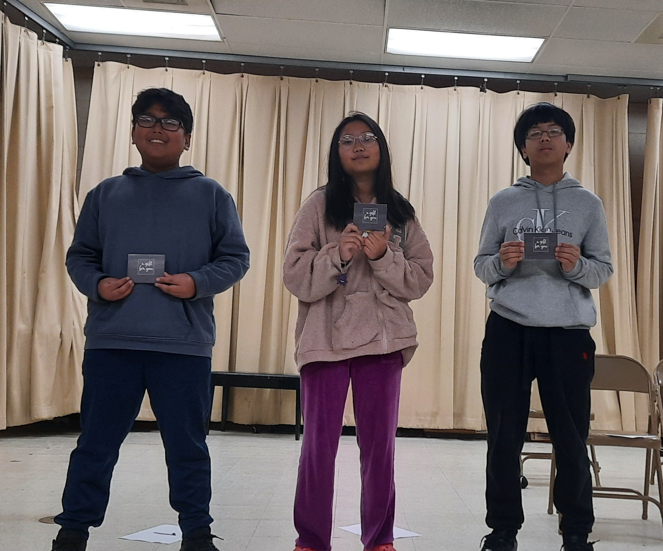 CLEVELAND COUNTY SPELLING BEE WINNERS - Rison Schools recently hosted the Cleveland County Spelling Bee. Pictured are: George Lodua, 1st place; Ester Sung, 2nd place; Victor Hu, 3rd place. George Lodua will advance to the state competition on March 7 at The Vines Center in Little Rock. CCSD appreciates FBT Bank for sponsoring our county competition.