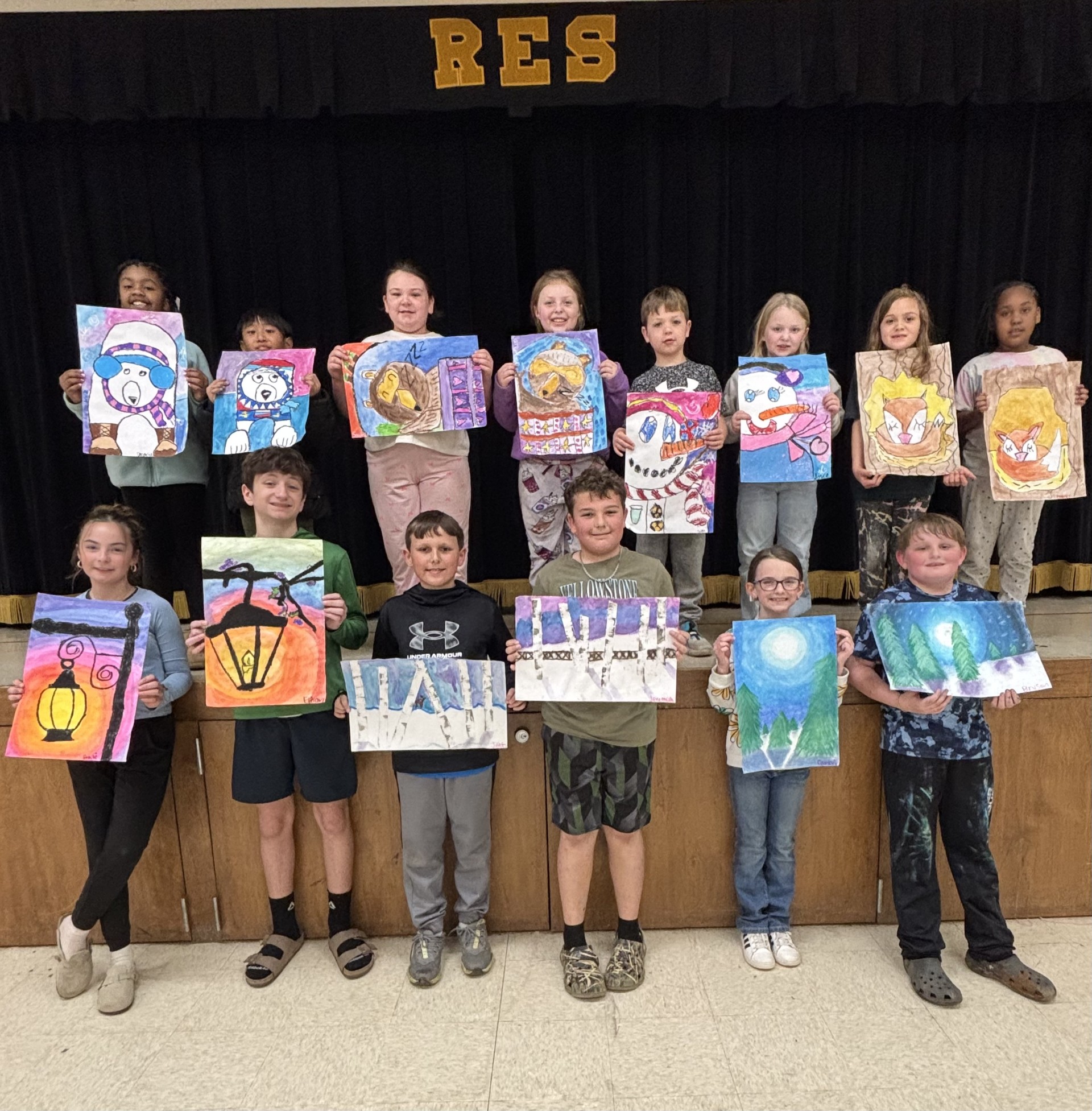 Bottom row, left to right: Braylie Socia, Ethan Adams, Jett Morrison, Jeremiah Mursewick, Cambry Stuckey, Bryson Arnold; Top row, left to right: Denaysia McCloud, Christian Lodua, Sawyer Easterling, Jacqueline Gazaway, Owen Grubb, Josie Towery, Naomi Mitchell, Emery Davis.