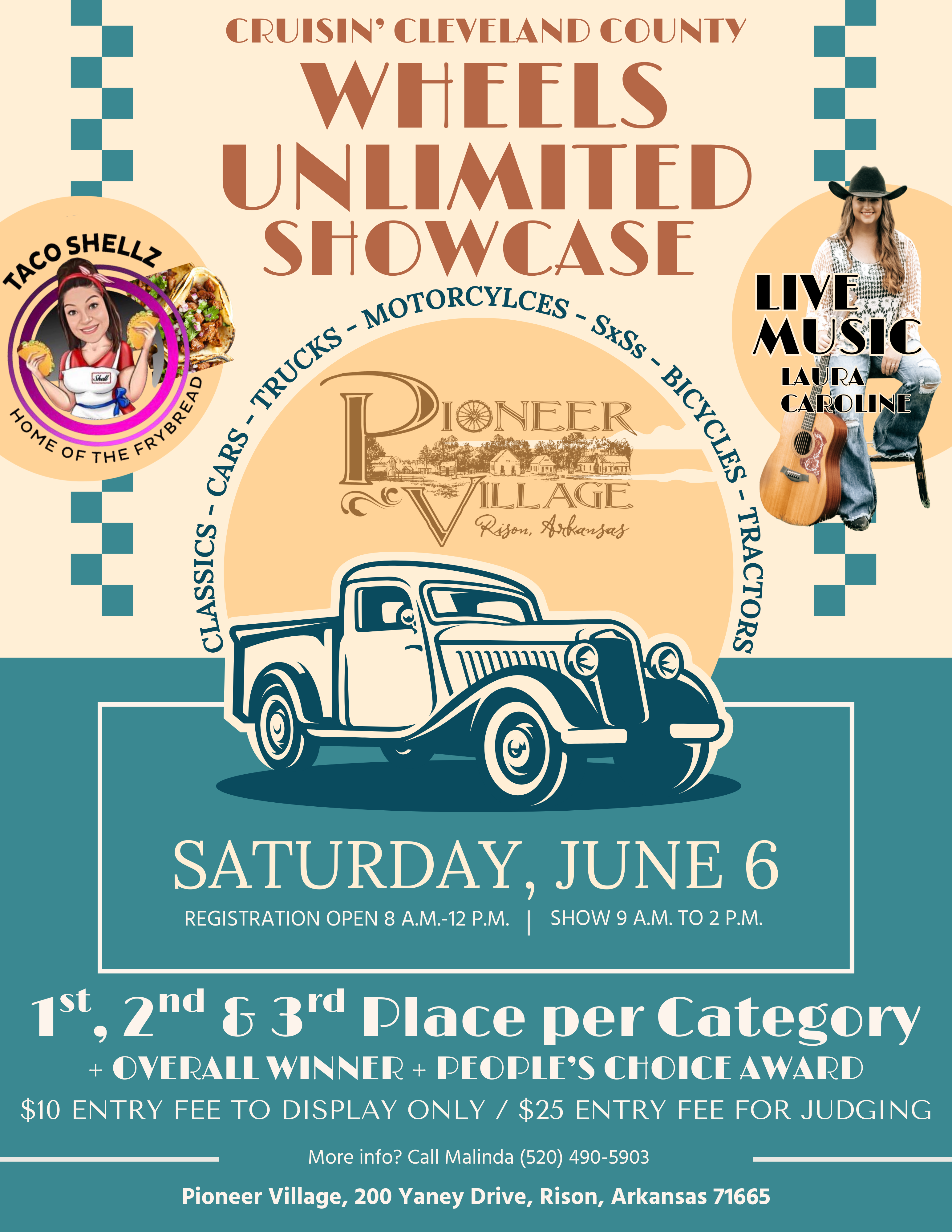 Cruisin’ Cleveland County Bike Ride, Car Show Set for June 6