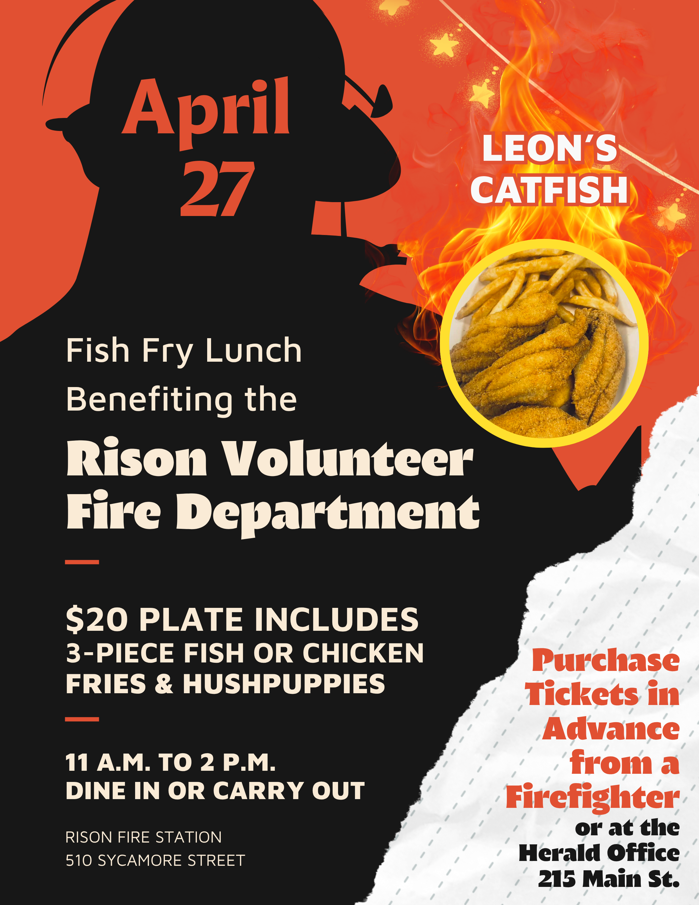 Rison Fire Dept. Fish Fundraiser Set for April 27