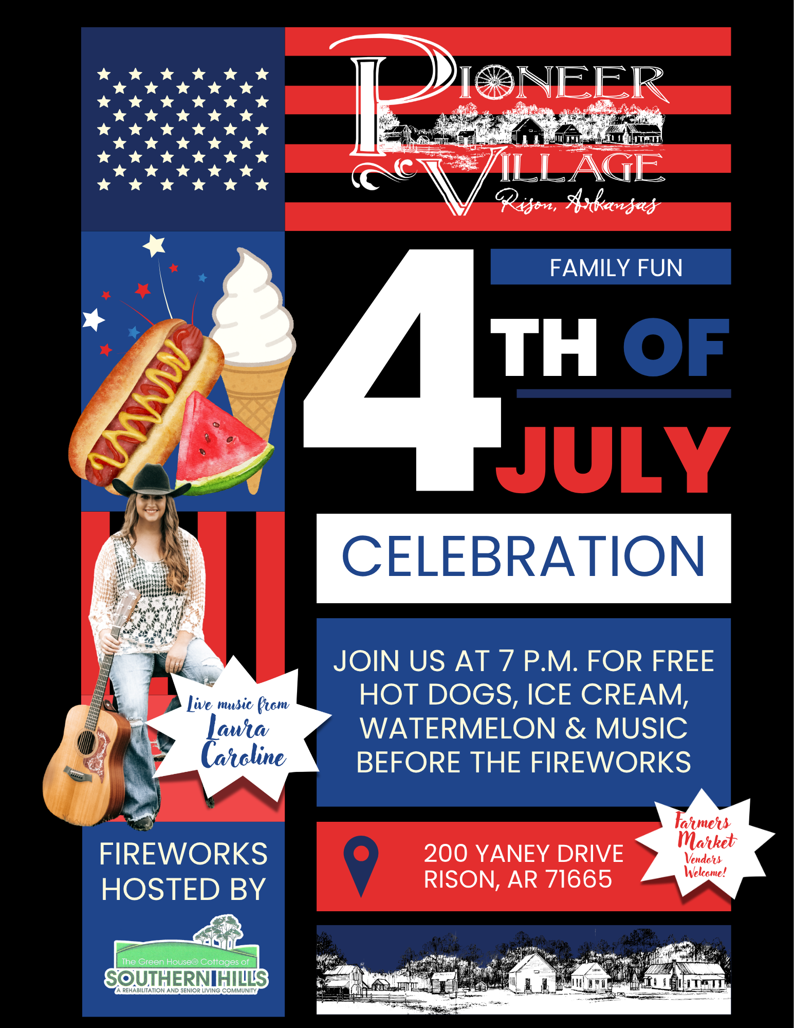 Pioneer Village to Host Fourth of July Celebration