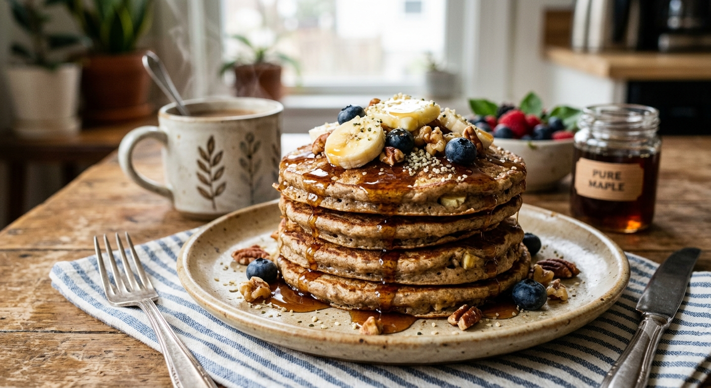 Buckwheat Banana Pancakes
