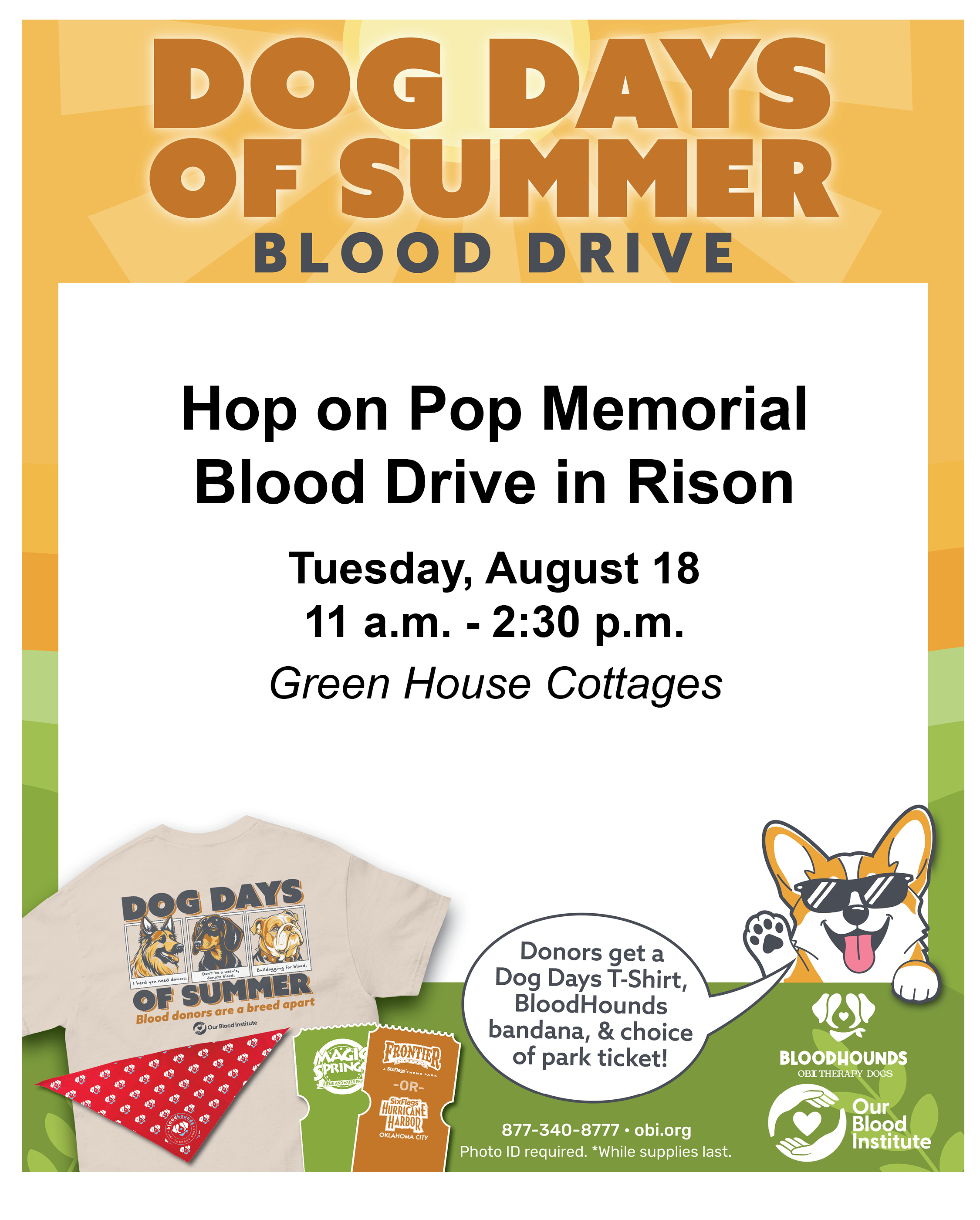 Hop on Pop Blood Drive Aug. 18 in Rison