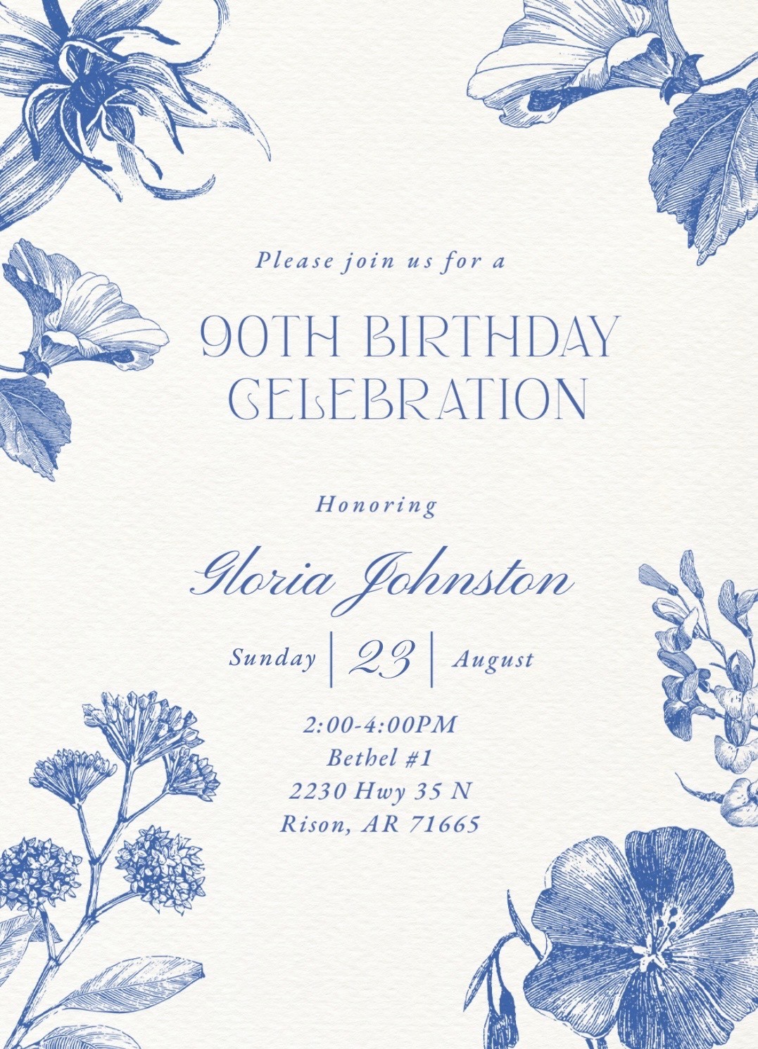 90th Birthday Celebration