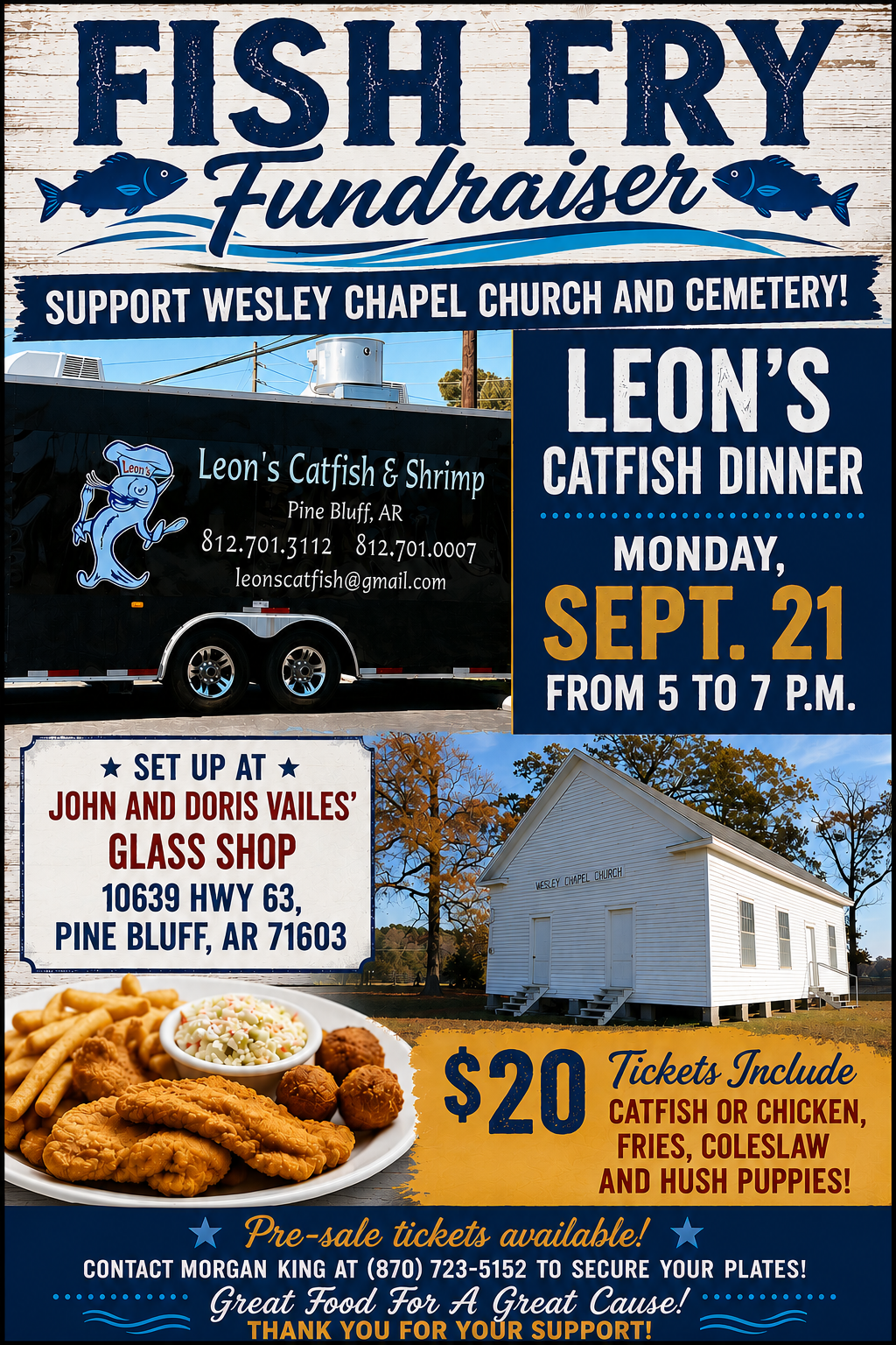 Wesley Chapel Fish Fry Fundraiser