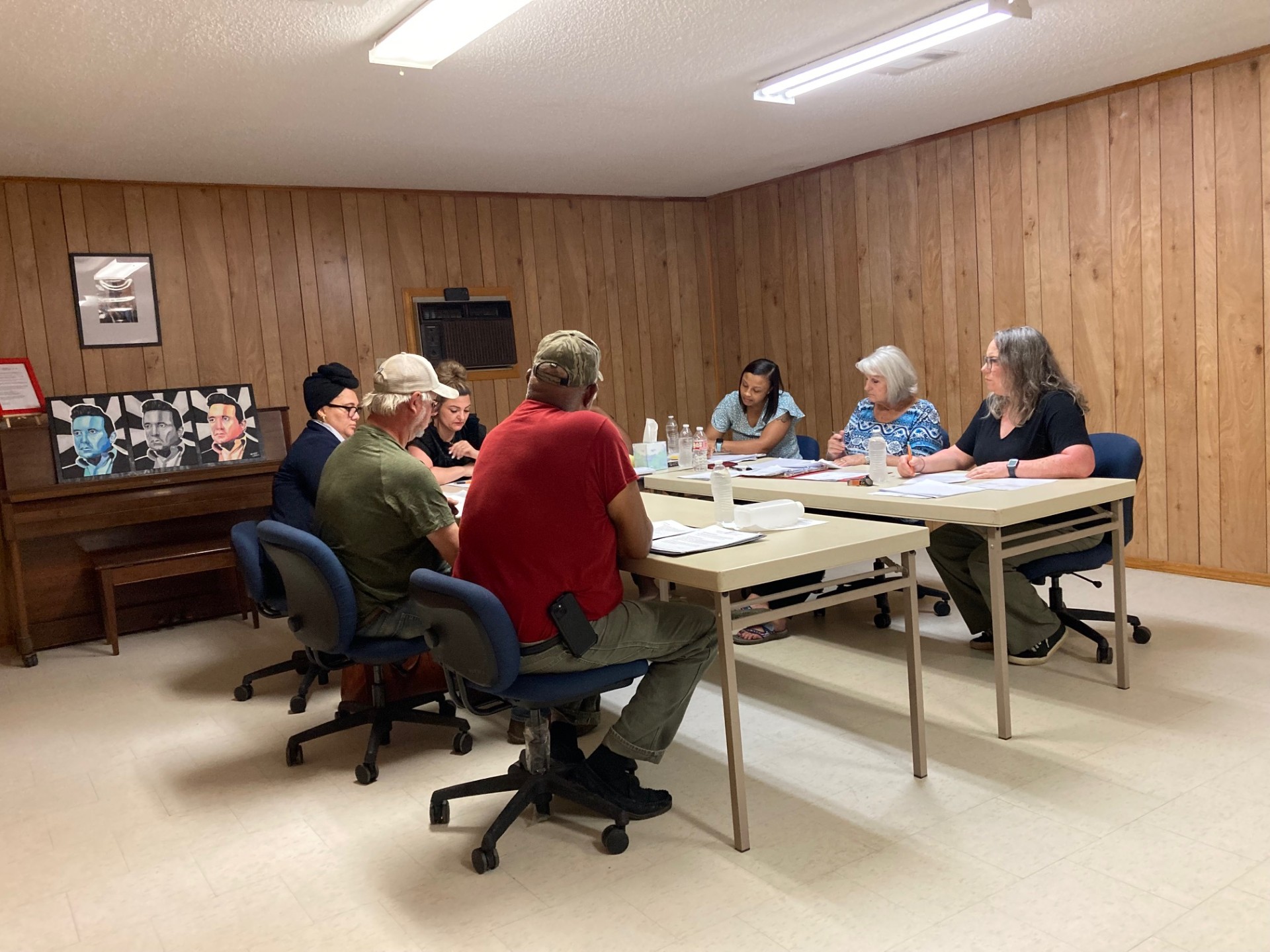 KINGSLAND TABLES BUILDING PERMIT - The Kingsland City Council approved Mayor Samantha Johnson’s recommendation to table a proposed building permit ordinance to give new Kingsland City Attorney Tristian Bransetter-Thomas (left) to review it. 