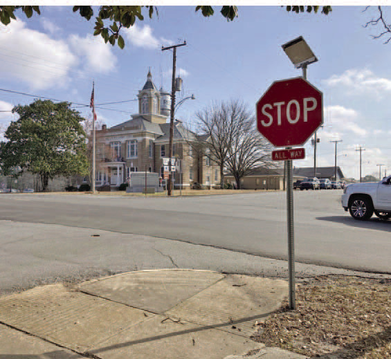 Solar-Powered Stop Signs Installed at Rison