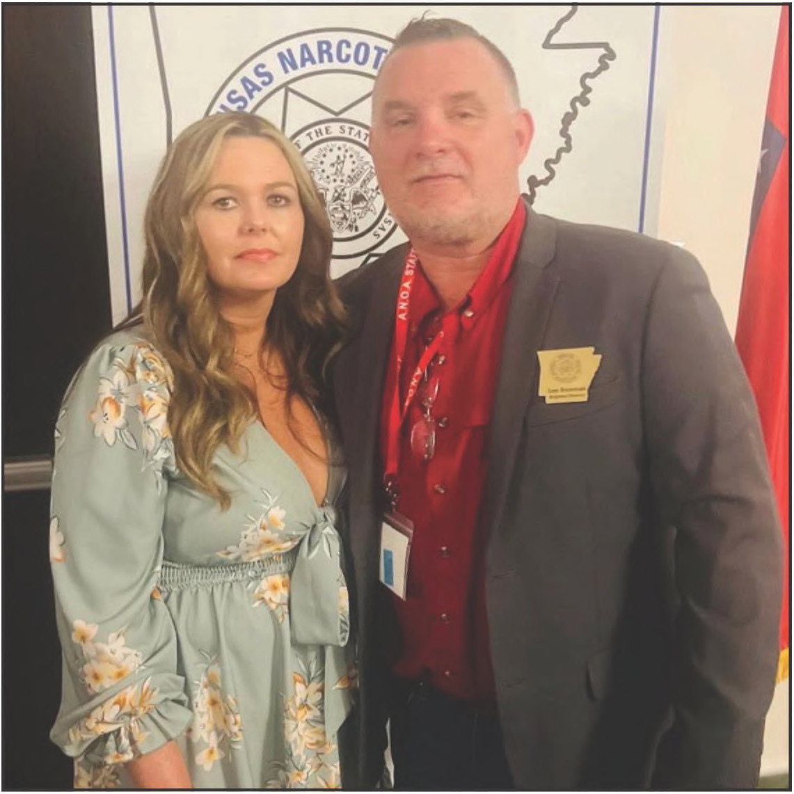 Lee Freeman (right) with wife Crystal Freeman