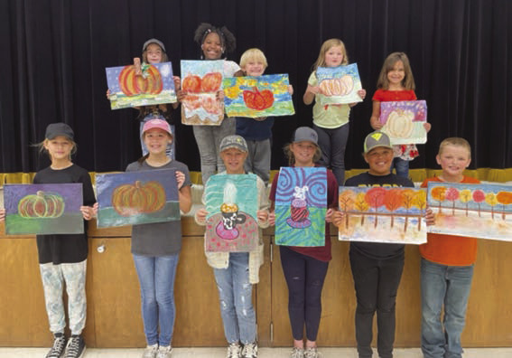 RISON ELEMENTARY ARTISTS OF THE MONTH - Rison Elementary selected the following students as the October Artists of the Month. Pictured left to right are: (Bottom row) Savannah Huggins, Paige Tidwell,Ana Taylor, Taylor Morris, Kathryn Jackson, Bryar Kimbrough; (top row) Braylie Socia, Leah Brunson, Grady Ballard, Edyn Ingram and Constance Slaughter. Not pictured are Kently Newsom, Drake Duncan and Jeremyah McDougald.