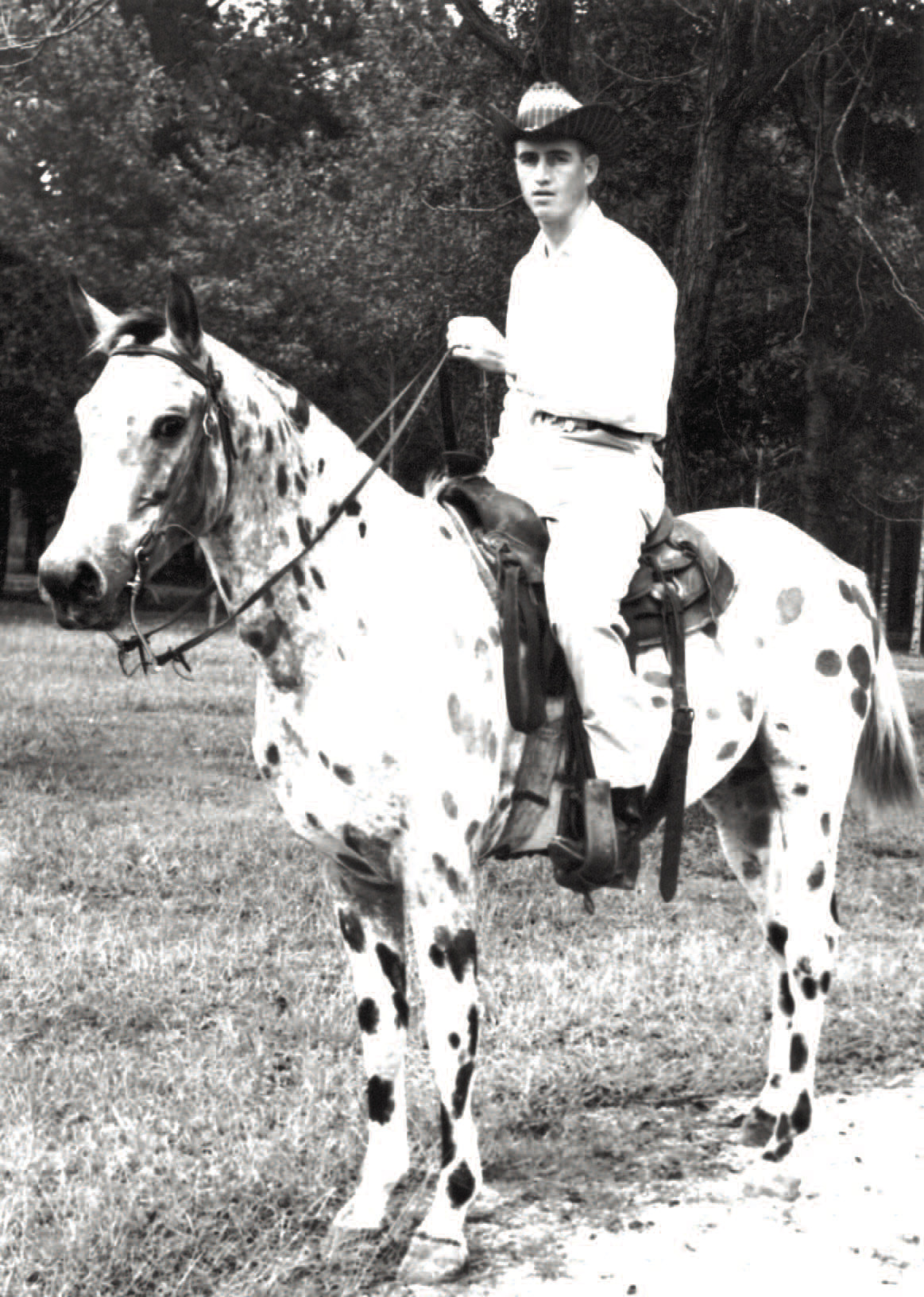 GLIMPSES FROM THE PAST - With September drawing near a close and fair time passes, we take one more glimpse at bygone days, this one from the 1968 Cleveland County Fair parade. Above, we see the Joe Henderson with his Appaloosa, judged the best dressed horse and rider in the senior division of the event. Hopefully, next September we will bring some more views of past county fair events. For questions or comments, contact Stan Sadler at sadler.stan@yahoo.com
