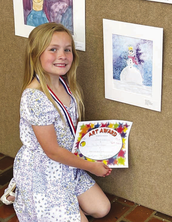 Everly Vinson - 2nd Grade, 1st place for 'Snow Queen'