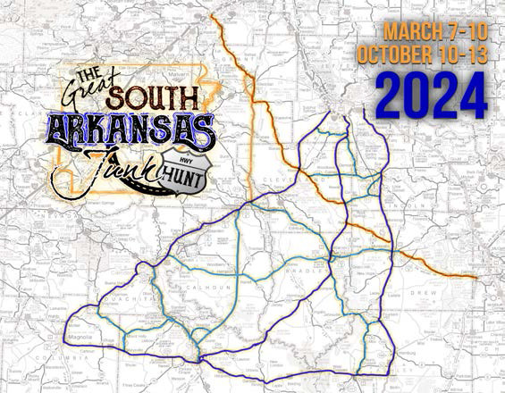 Great South Arkansas Junk Hunt Map