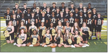 The 2025 8-3A Conference Champion Rison Junior Wildcats with the Rison Junior High cheeleaders