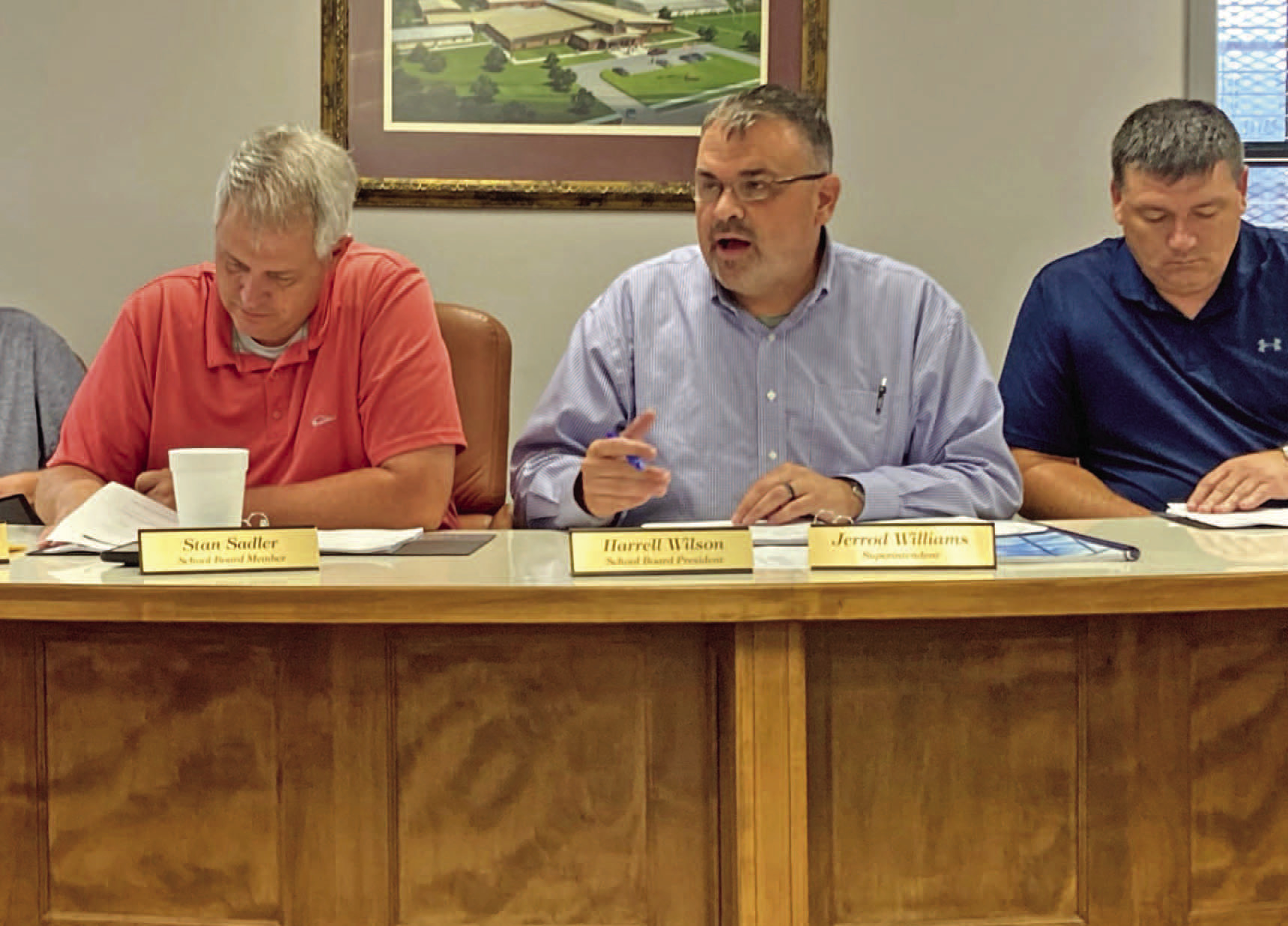 JERROD WILLIAMS LEADS FIRST BOARD MEETING