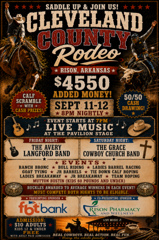Cleveland County Fair Rodeo Set For Sept. 11-12