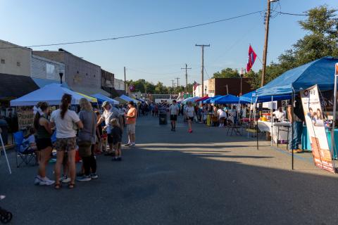 Over 50 vendors filled Main Street keeping the streets filled with activity throughout the day. (Photo by Nik Cagle)