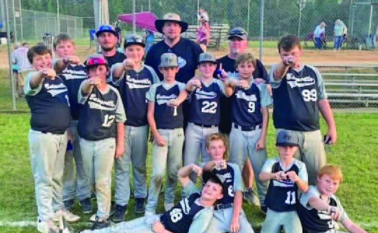 WOODLAWN TOURNAMENT 12-UNDER FIRST PLACE - Woodlawn Batesville Poultry won the 12-Under Tournament held this past weekend at Woodlawn Community Park. Pictured are (back row, left to right) Rylan Williams, Brody Howard, Aiden Womack, Logan Doss, Carson Young, Brit Swan, Aiden Graves, Miles West; (front row) Luke Heflin, Trent Sutherland, Eli Smith and Alex Adair; coaches are Justin Womack, Tony Howard, Daniel Heflin.