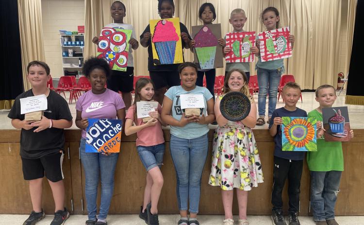 (Top row, left to right) Demorse McCloud, Kylei Fletcher, Senri Chin, Jacob O'Fallon, Lily Lancaster; (Bottom row, left to right) Gibson Terry, Khloe Ento, Ryley Lantrip, Lia Arp, Hope Ballard, Cannon Taylor and Jarvis Grooters. Not Pictured: Rayleigh Lloyd and Elsie Wendel.