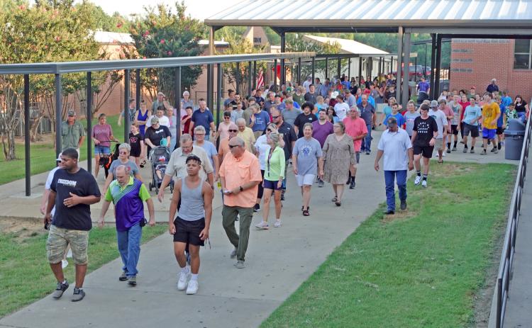 Big Turnout for Rison School Prayer Walk