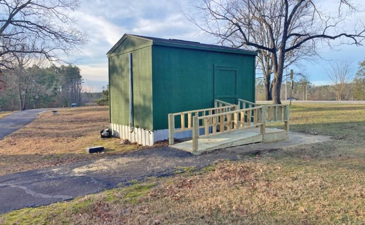 NEW RAMPS - Using leftover money from the FUN Park grant, Mayor Charles Roberts added new ramps to the restrooms at Veterans Park. Once the improvements are completed, he said he intends to open them for special occasions at the park.