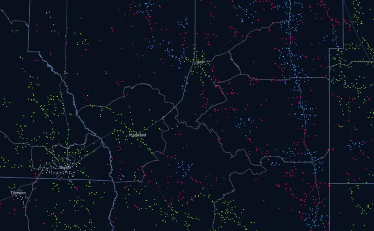 View map at https://register.broadband.arkansas.gov/register/bead/map