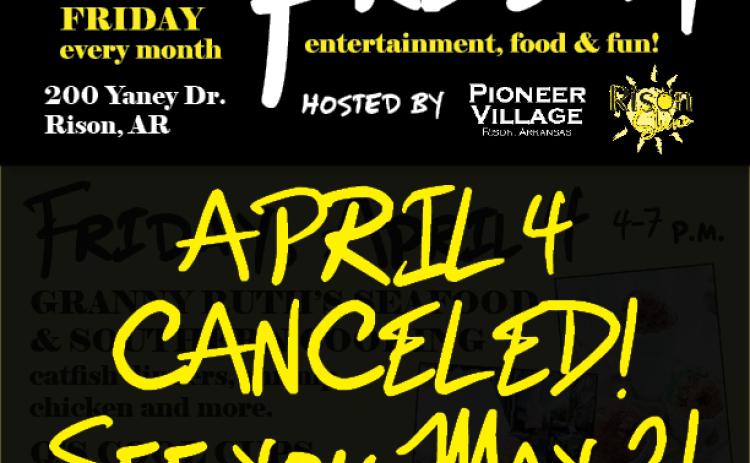 April Food Truck Friday Canceled