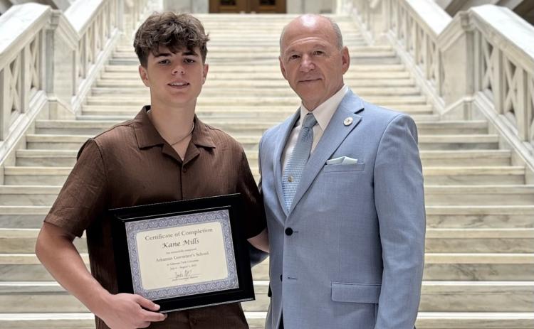Kane Mills with State Representative Mike Holcomb