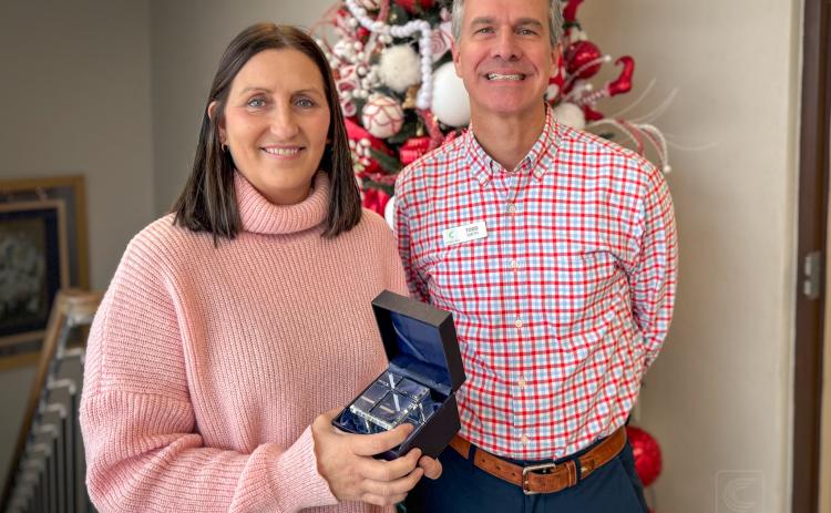 Tammy Allison, with Todd Smith, President of Commercial Bank